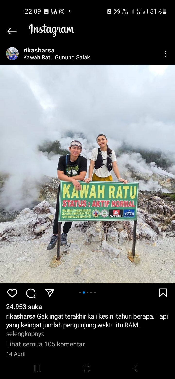 Kawah Ratu Gunung Salak