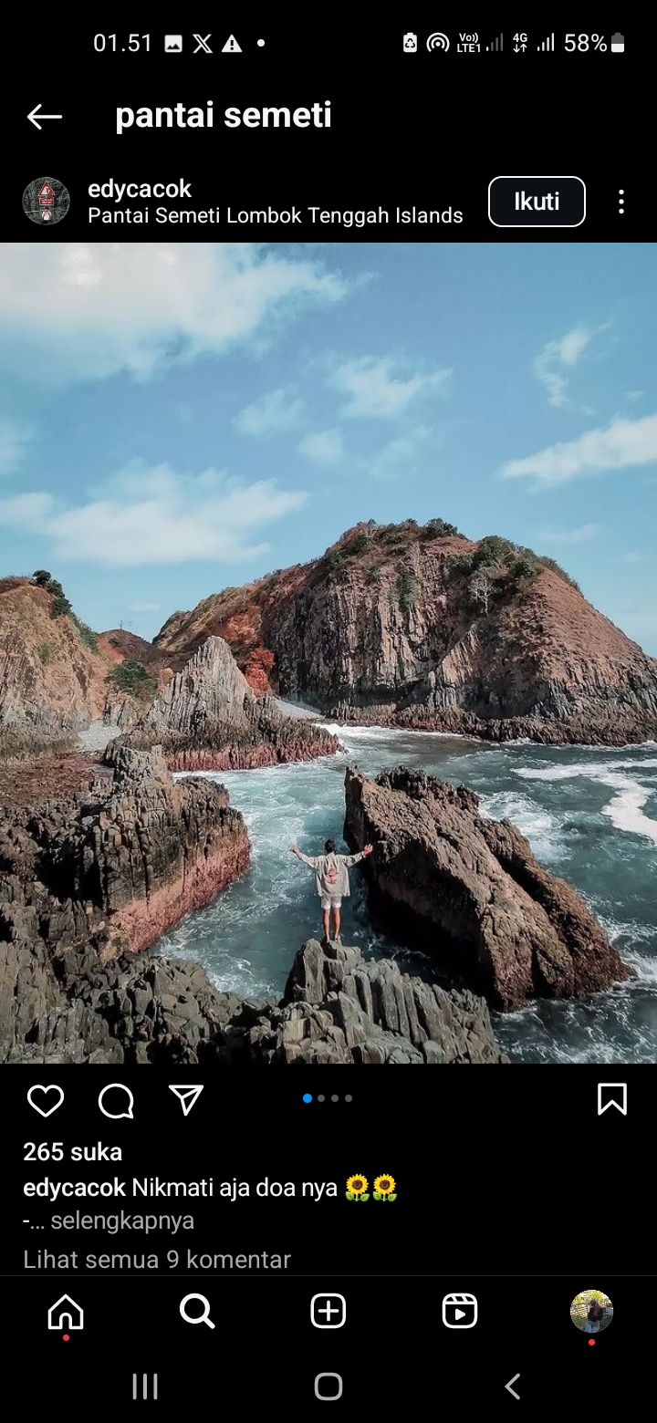 Pantai Semeti, Lombok
