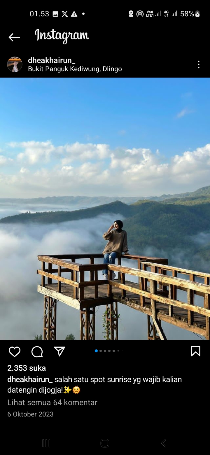 Bukit Panguk Kediwung, Yogyakarta