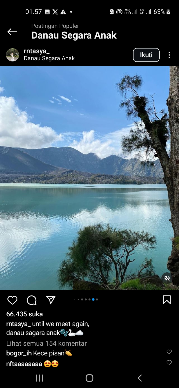 Danau Segara Anak, Lombok