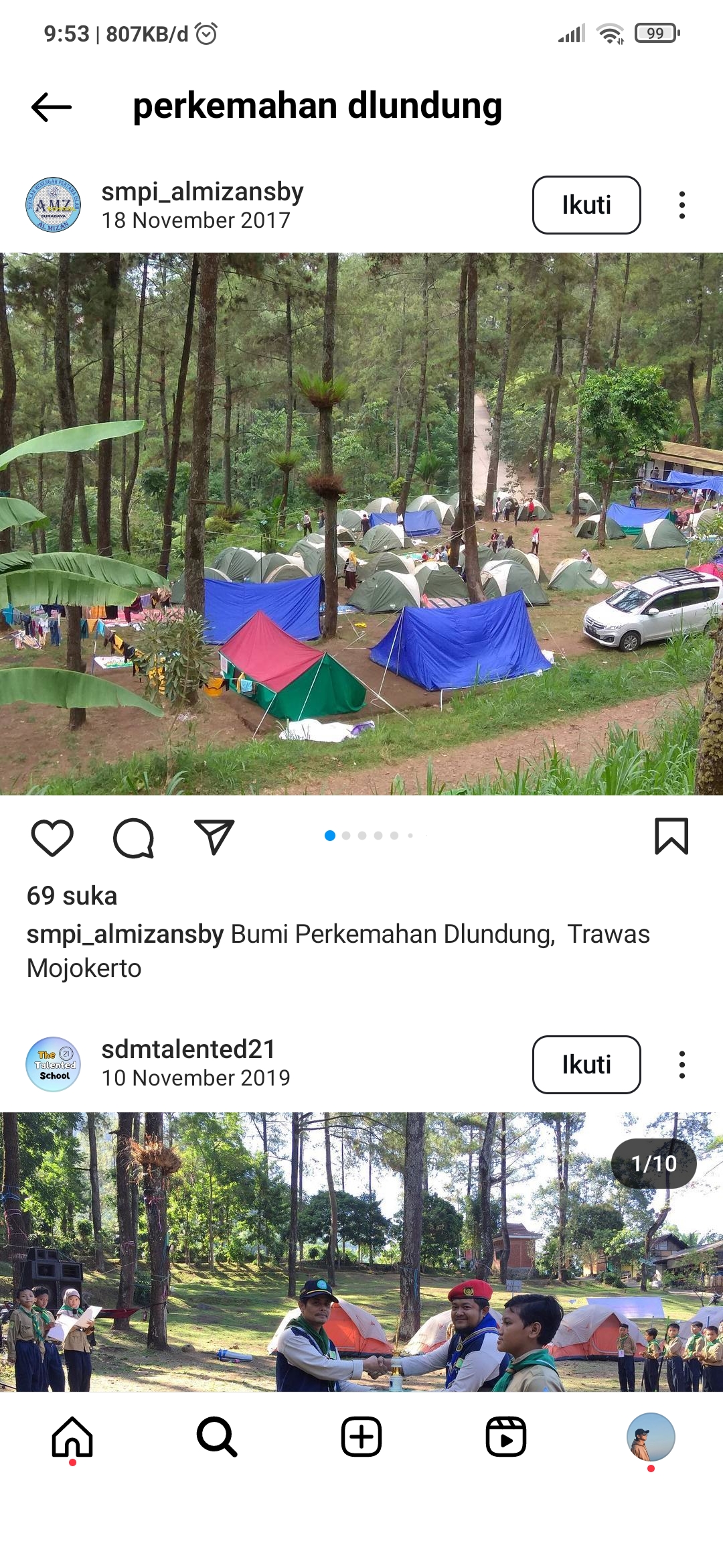Meski sering dikunjungi, ternyata perkemahan dlundung punya cerita mistis.