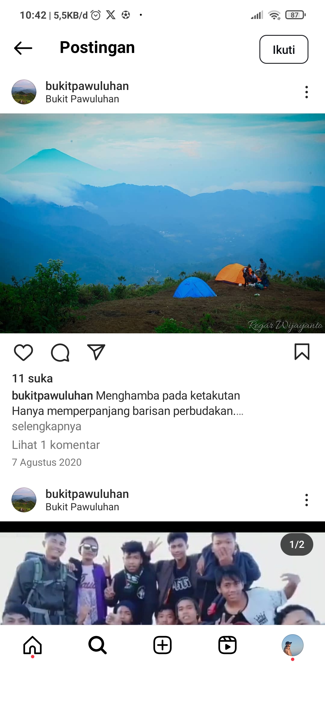Menemukan ketenangan di Bukit Pawuluhan Pekalongan