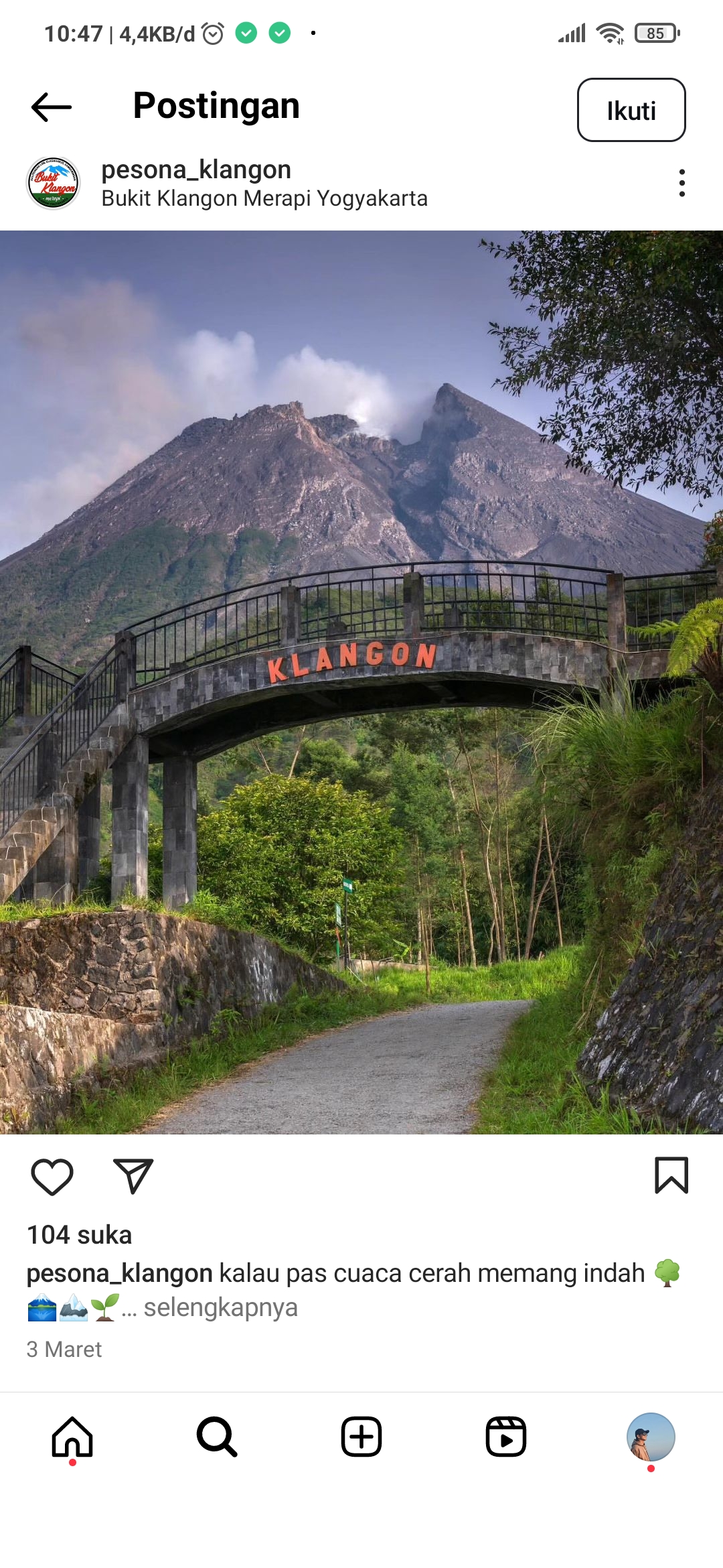 Pesona Bukit Klangon
