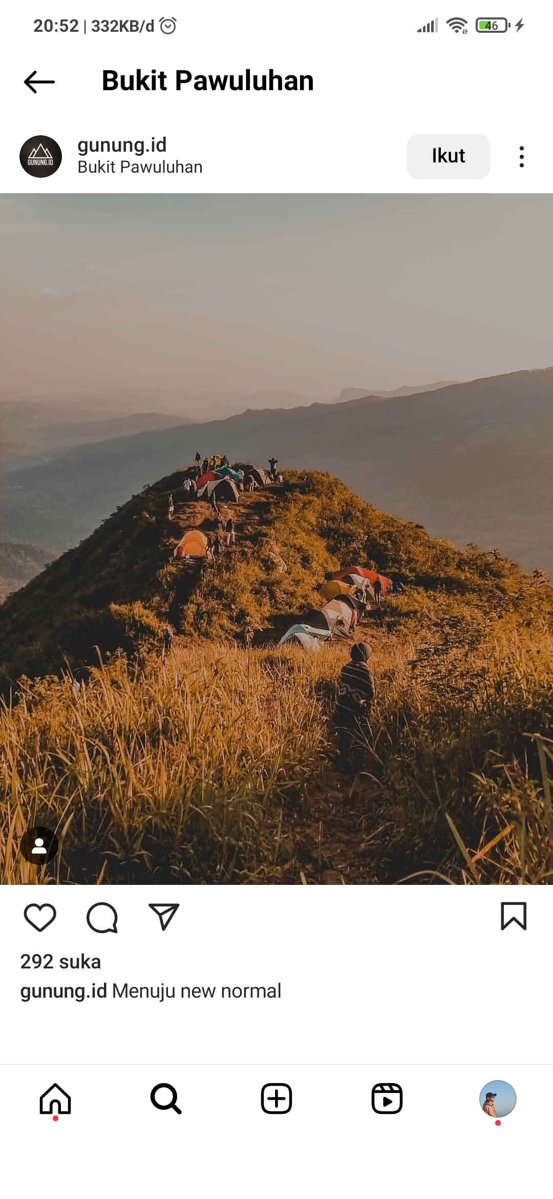 Panorama alam yang memukau di  Bukit Pawuluhan