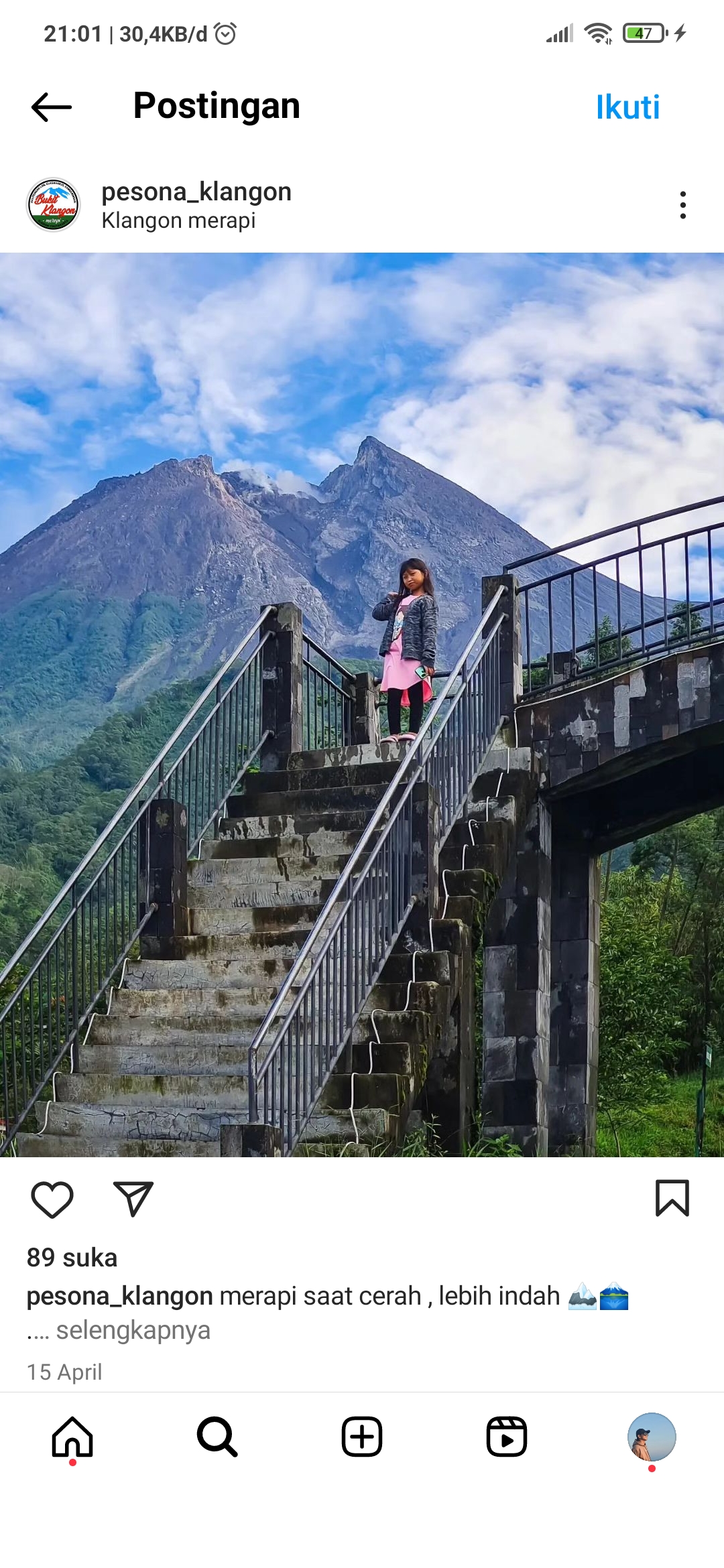Pesona bukit klangon