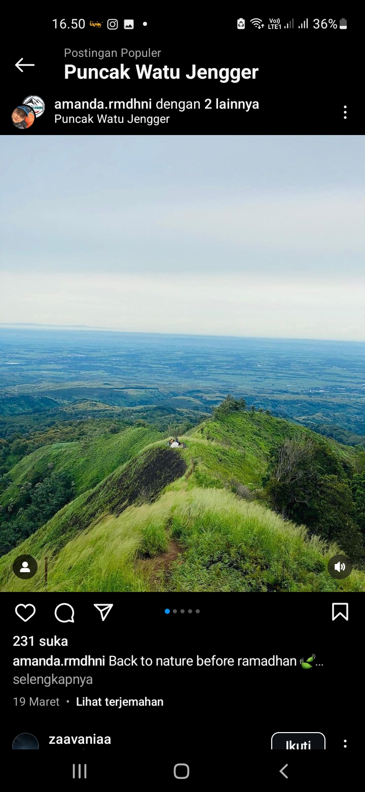 Gunung Watu Jengger, Mojokerto