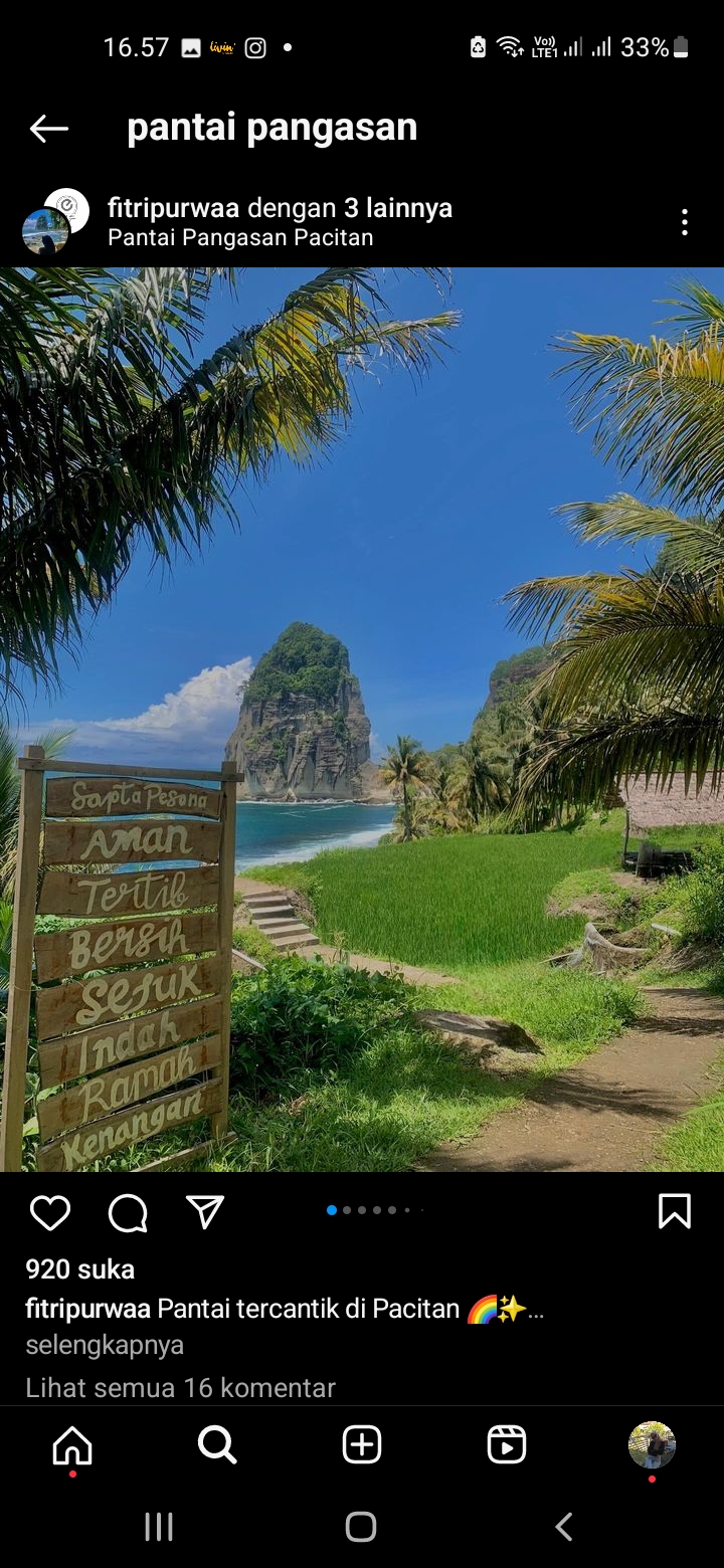 Wisata Pantai Pangasan, Pacitan