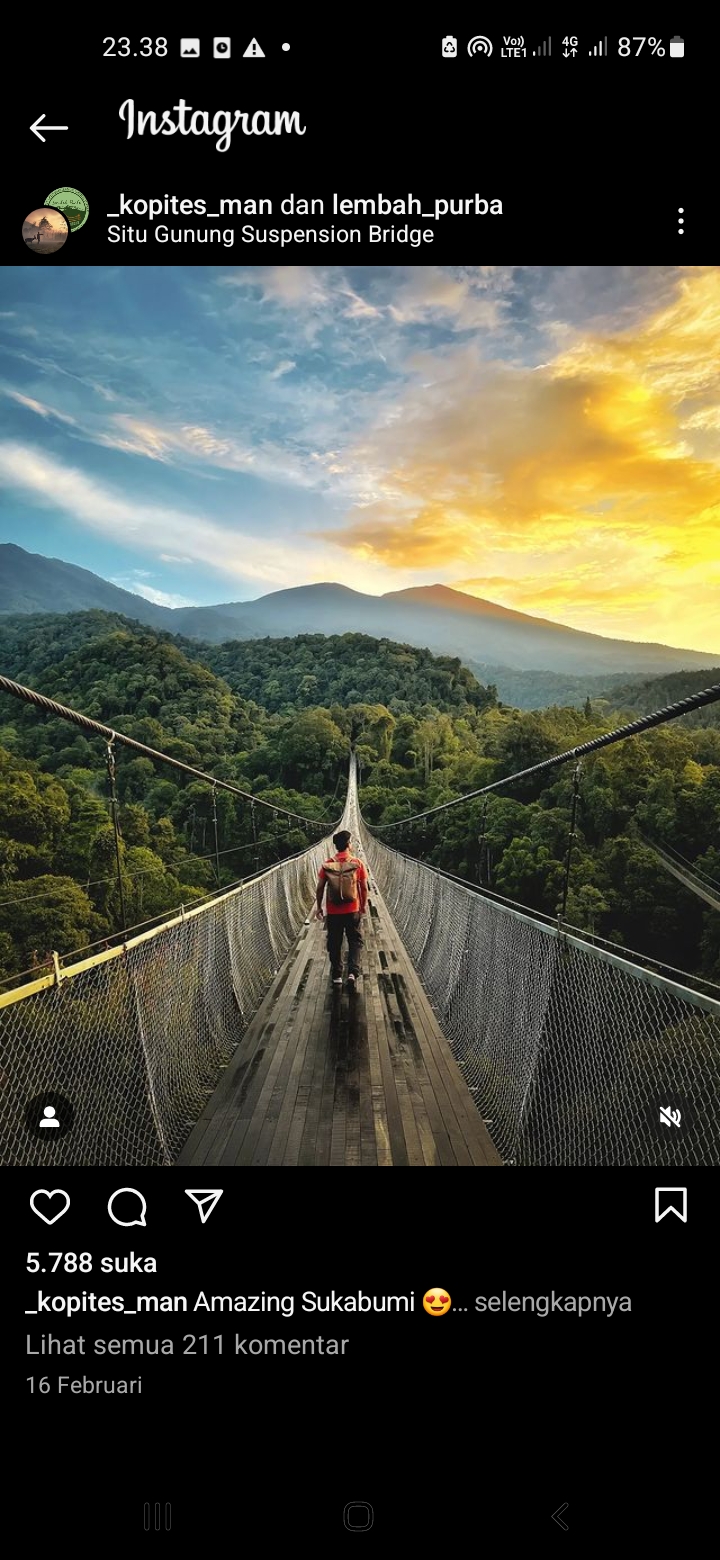 Situ Gunung Suspesion Bridge