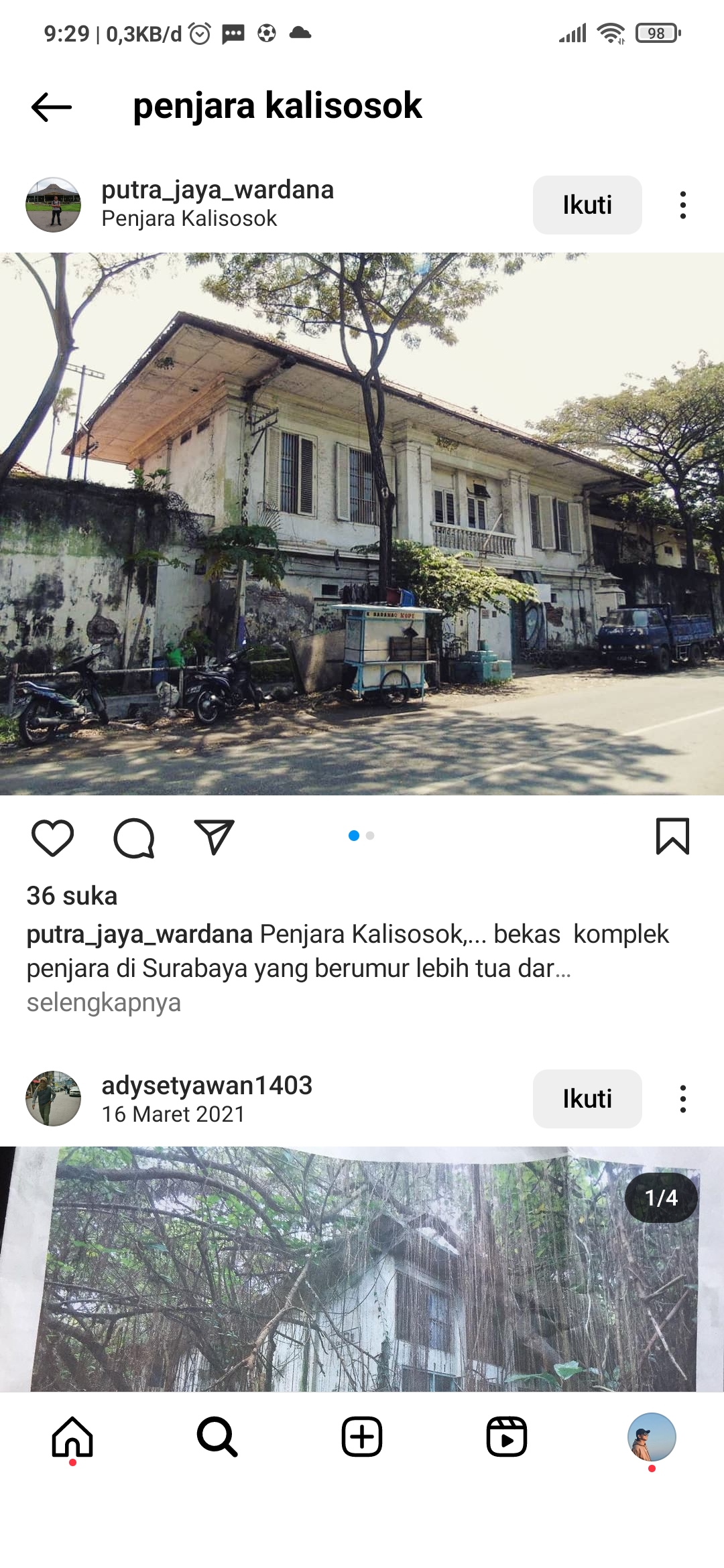 Bangunan bersejarah Penjara Kalisosok yang terkenal sangat angker