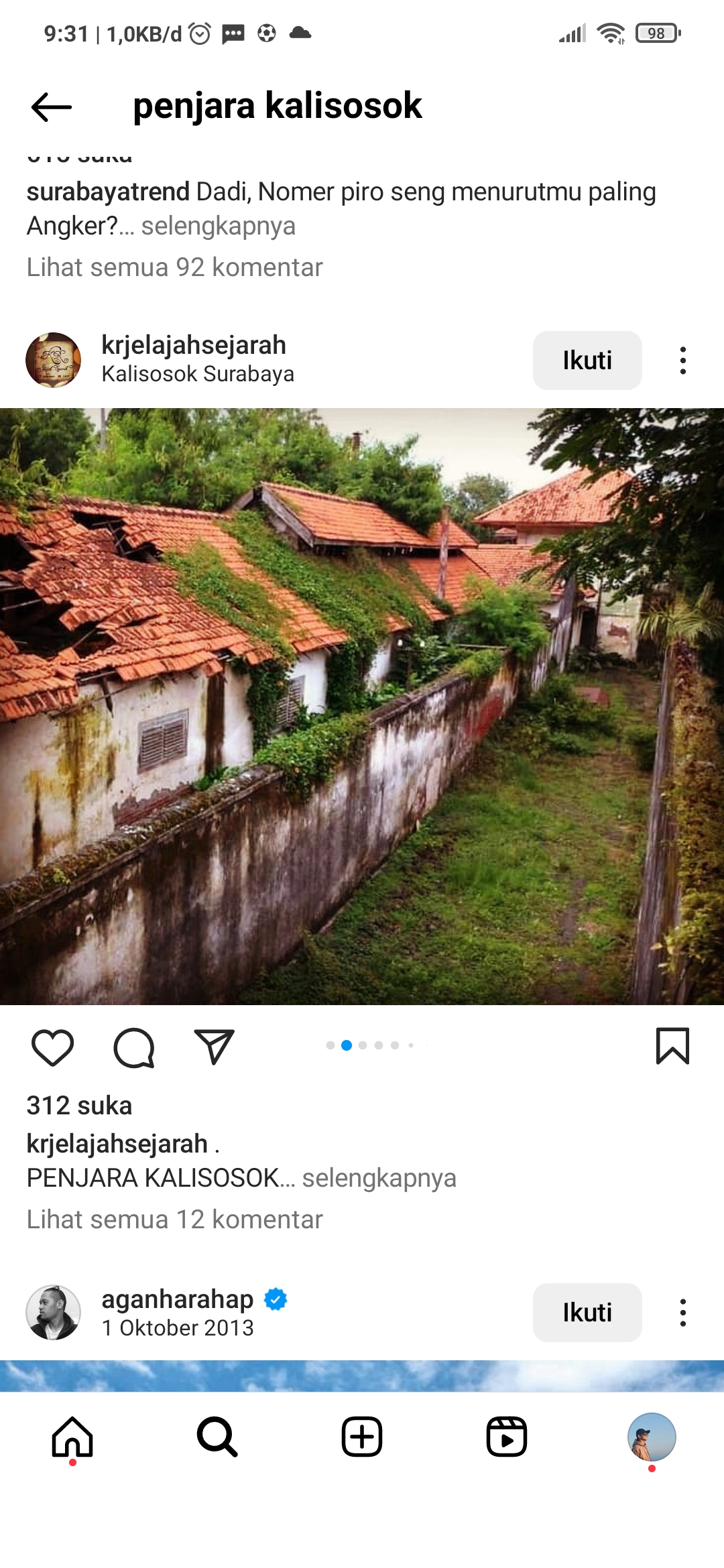 Bangunan Penjara Kalisosok Surabaya yang terkenal angker