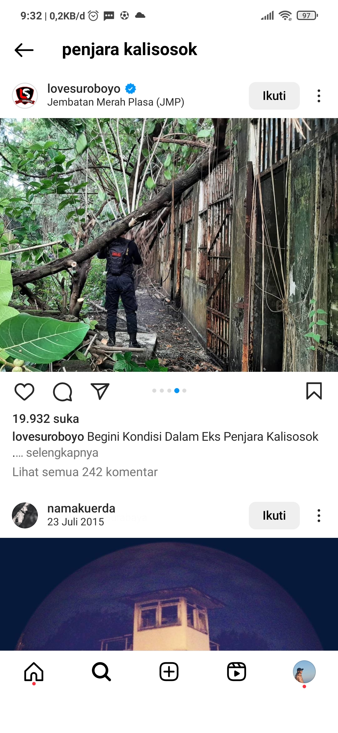 Penjara kali sosok dengan kondisi yang sangat mengenaskan punya cerita mistis dan bersejarah.