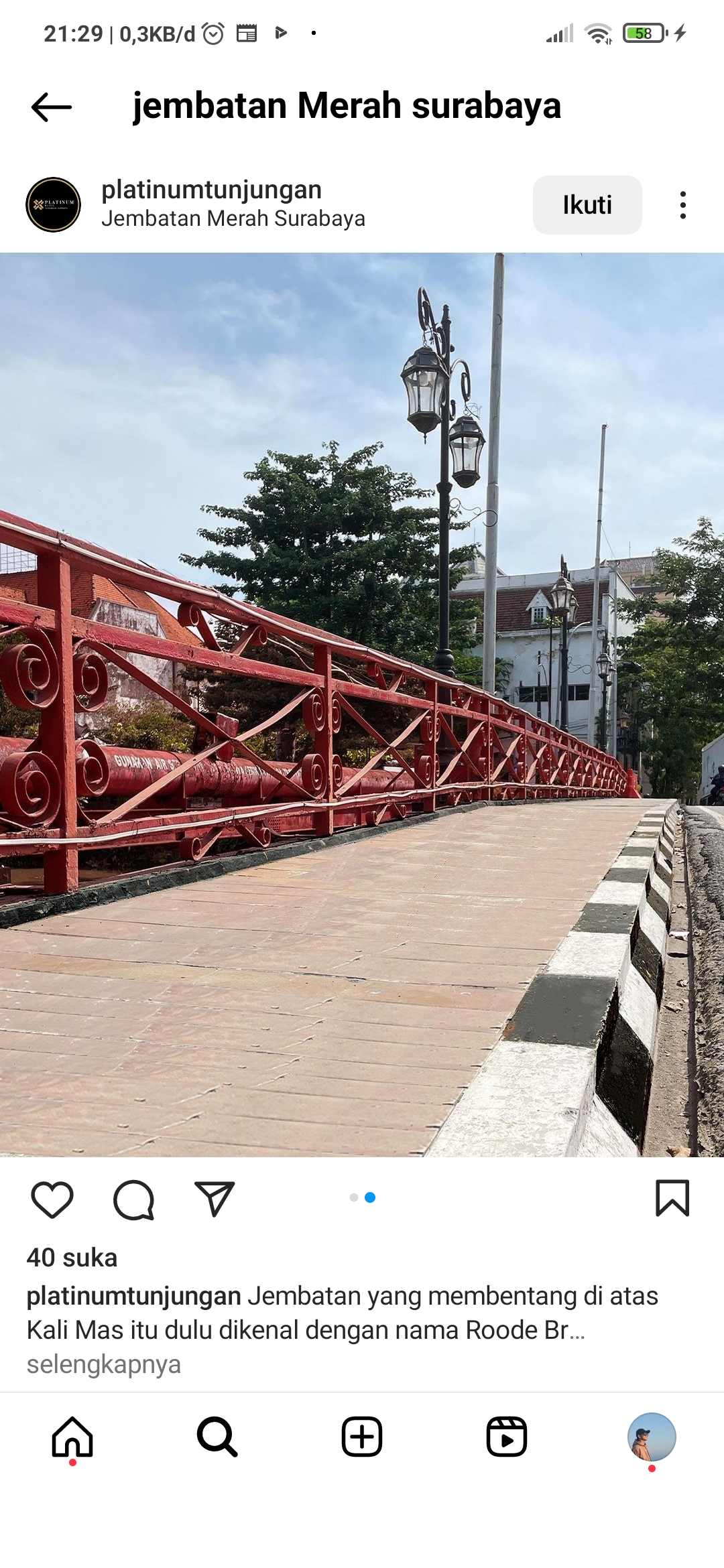 Jembatan Merah punya cerita mistis yang menarik