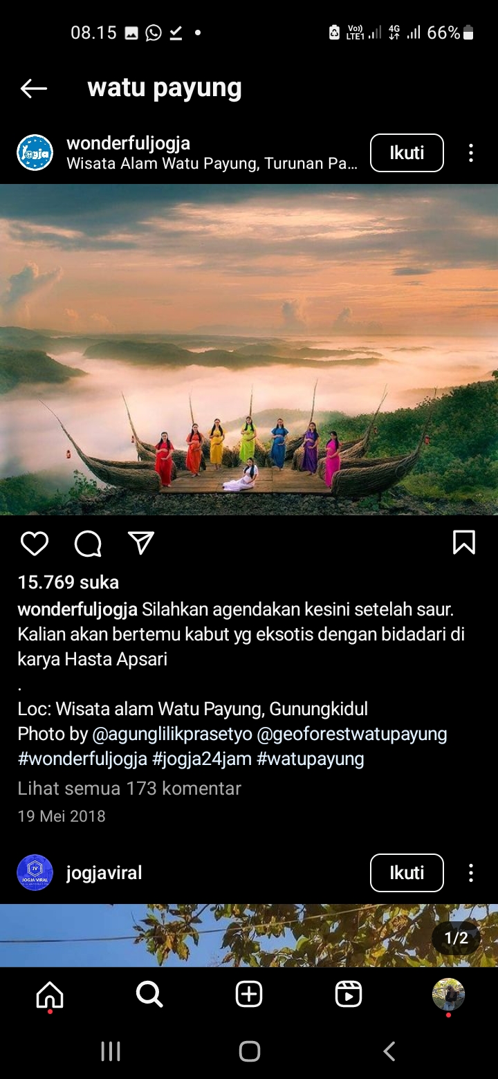 Wisata Alam Watu Payung, Gunung Kidul, Yogyakarta