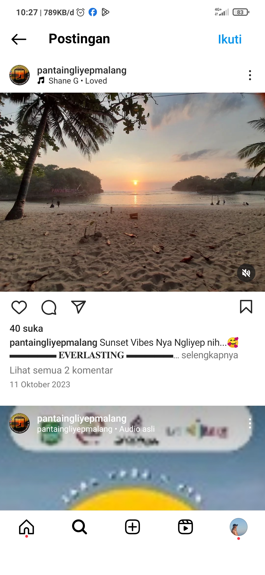 Potret Pantai Kliyep Malang