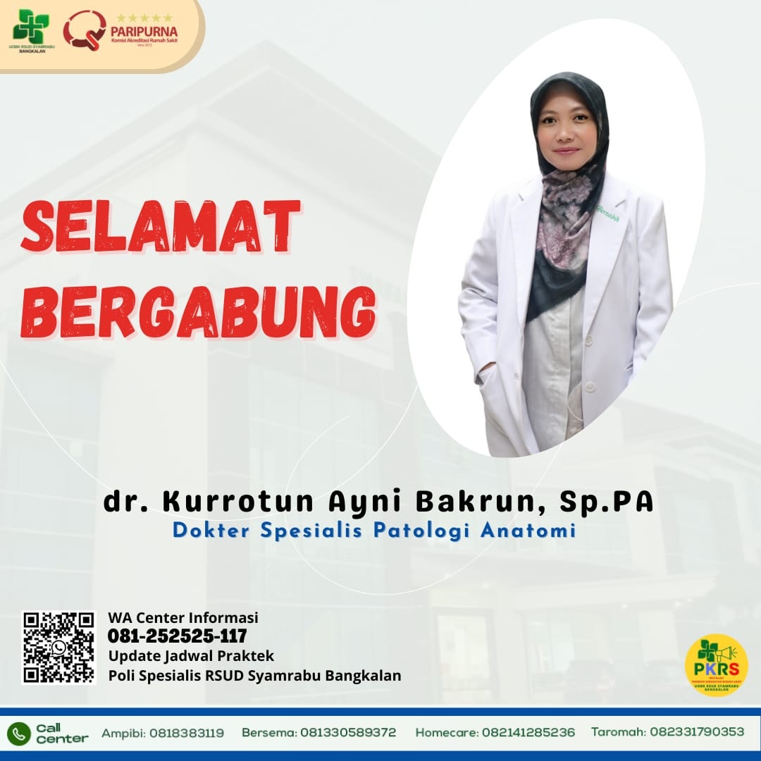 DPJP Laboratorium Patologi Anatomi RSUD Syamrabu Kurrotun Ayni B., Sp.PA. (SYAIFUL UNTUK JPRM)