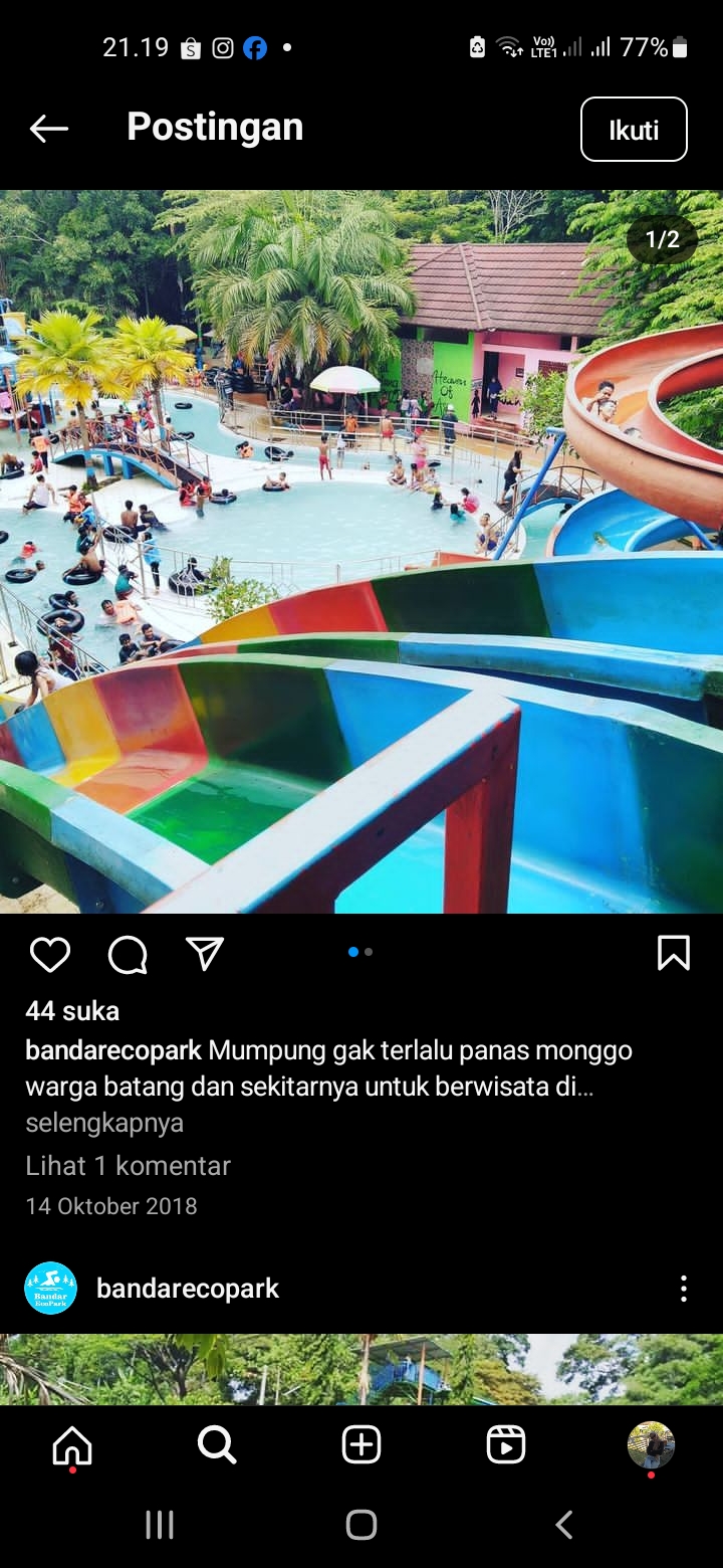 Kolam Renang Bandar Ecopark di Batang