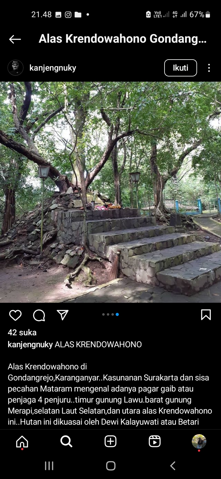 Alas Krendowahono, Karanganyar