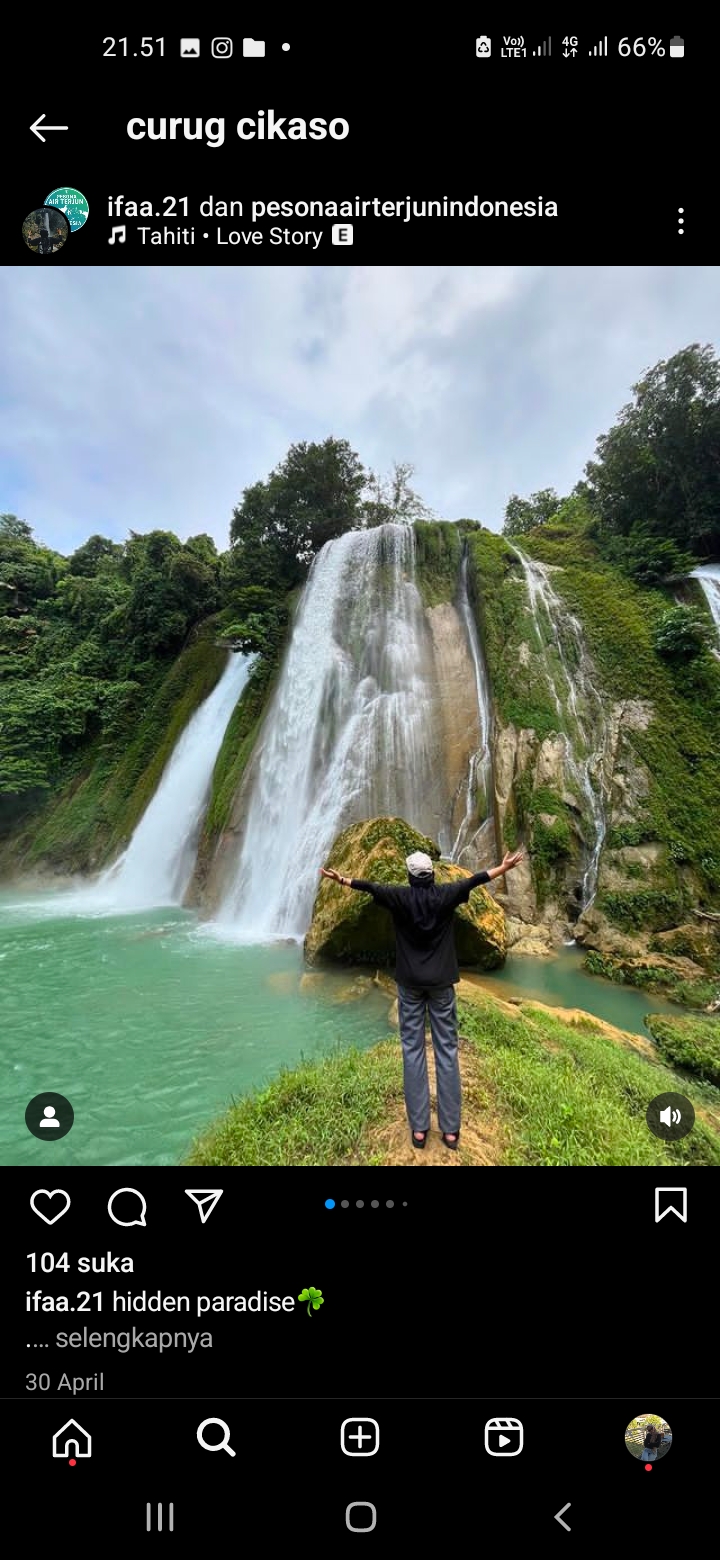 Curug Cikaso, Sukabumi