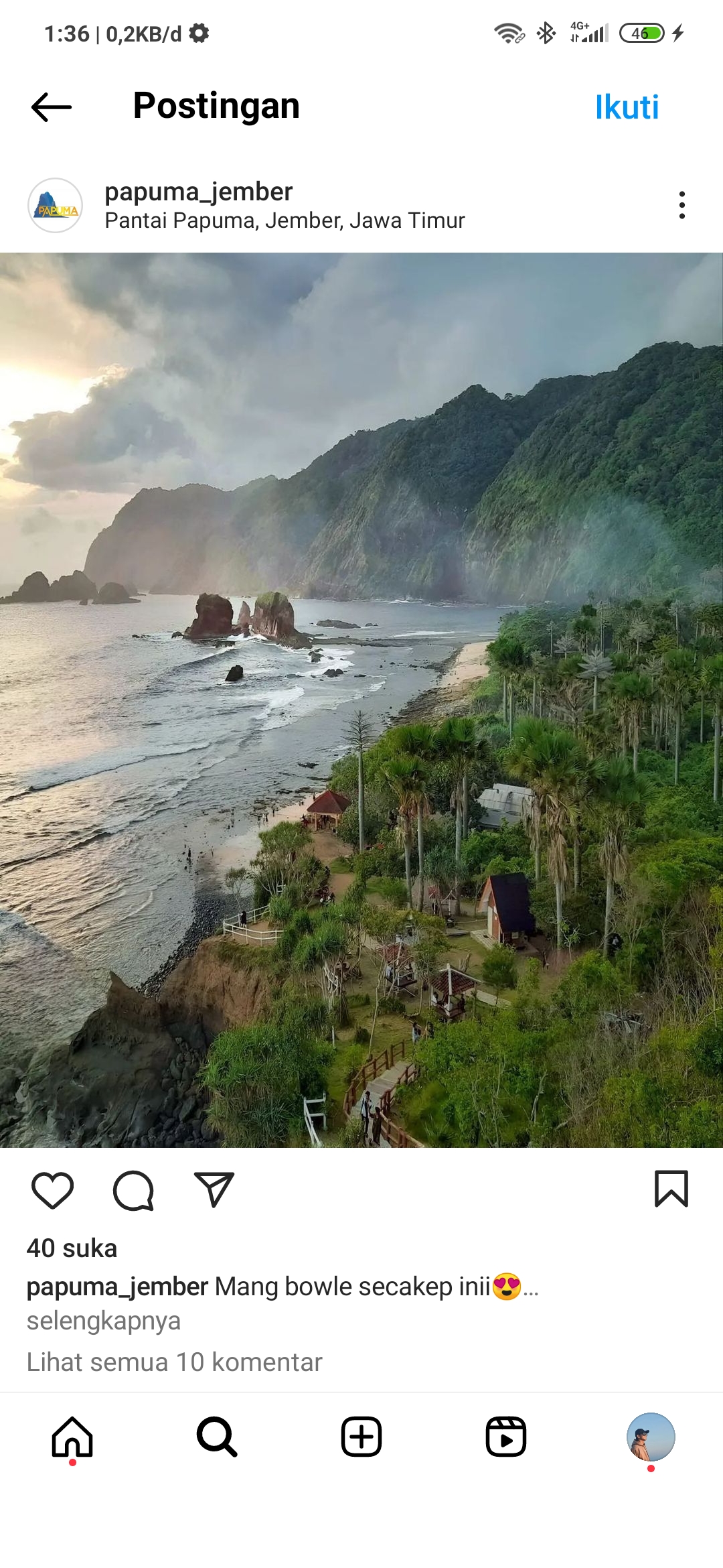 Pantai Papuma indah dan punya kisah mistis