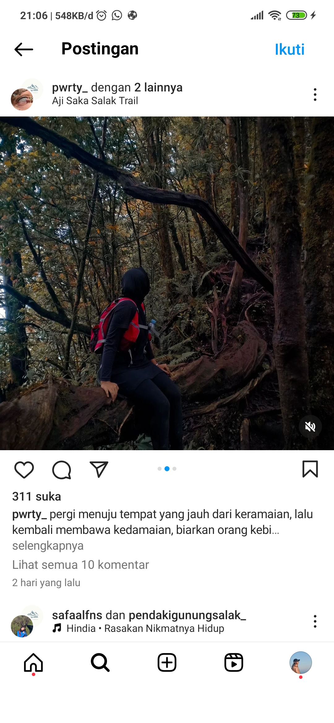 Di kedalaman hutan Gunung Salak
