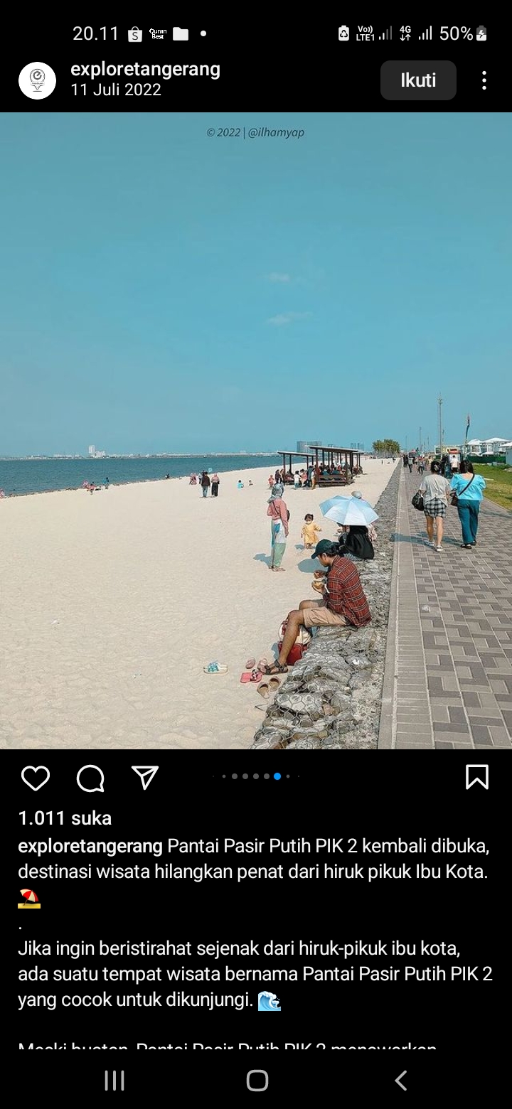 Pantai Pasir Putih, Tangerang