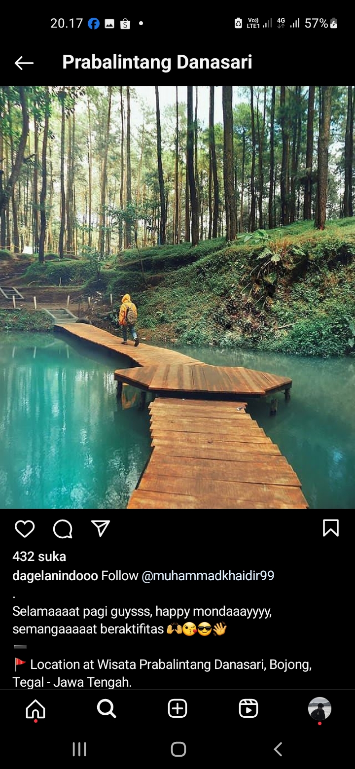 Wisata Prabalintang Danasari, Bojong, Tegal, Jawa Tengah
