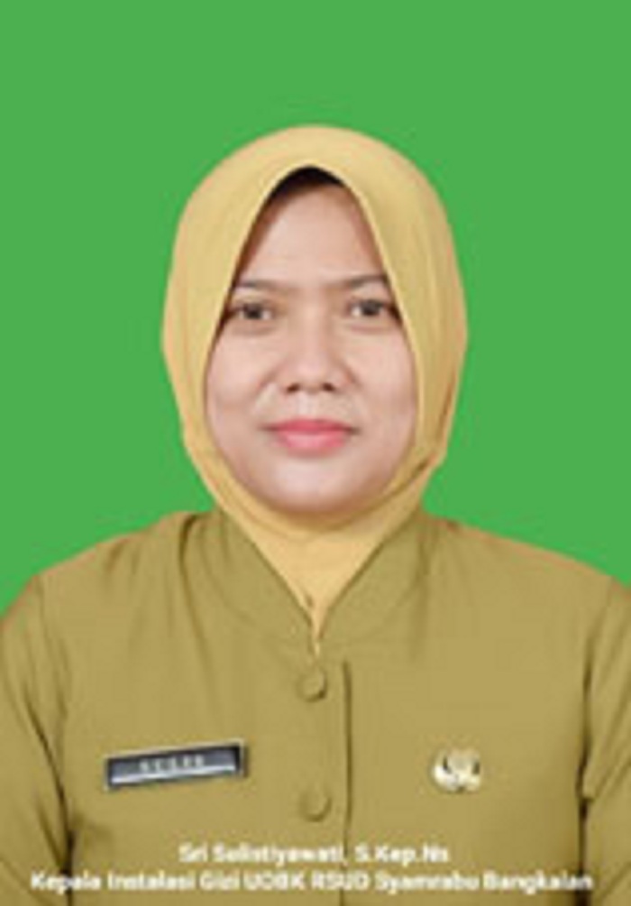 Kepala Instalasi Gizi RSUD Syamrabu Sri Sulistiyawati, S.Kep., Ns. (SYIFUL UNTUK JPRM)