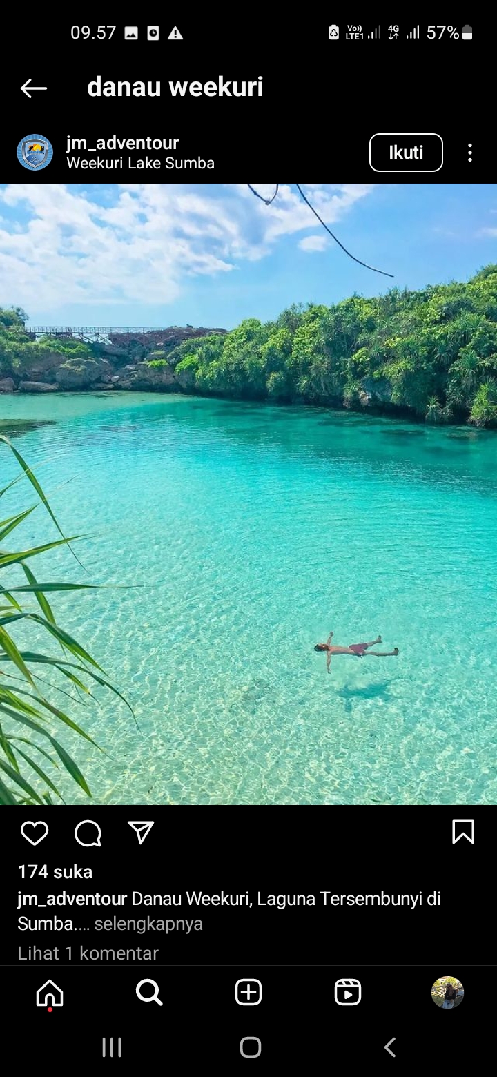 Danau Weekuri, Permata Laguna Indonesia, terletak di Sumba