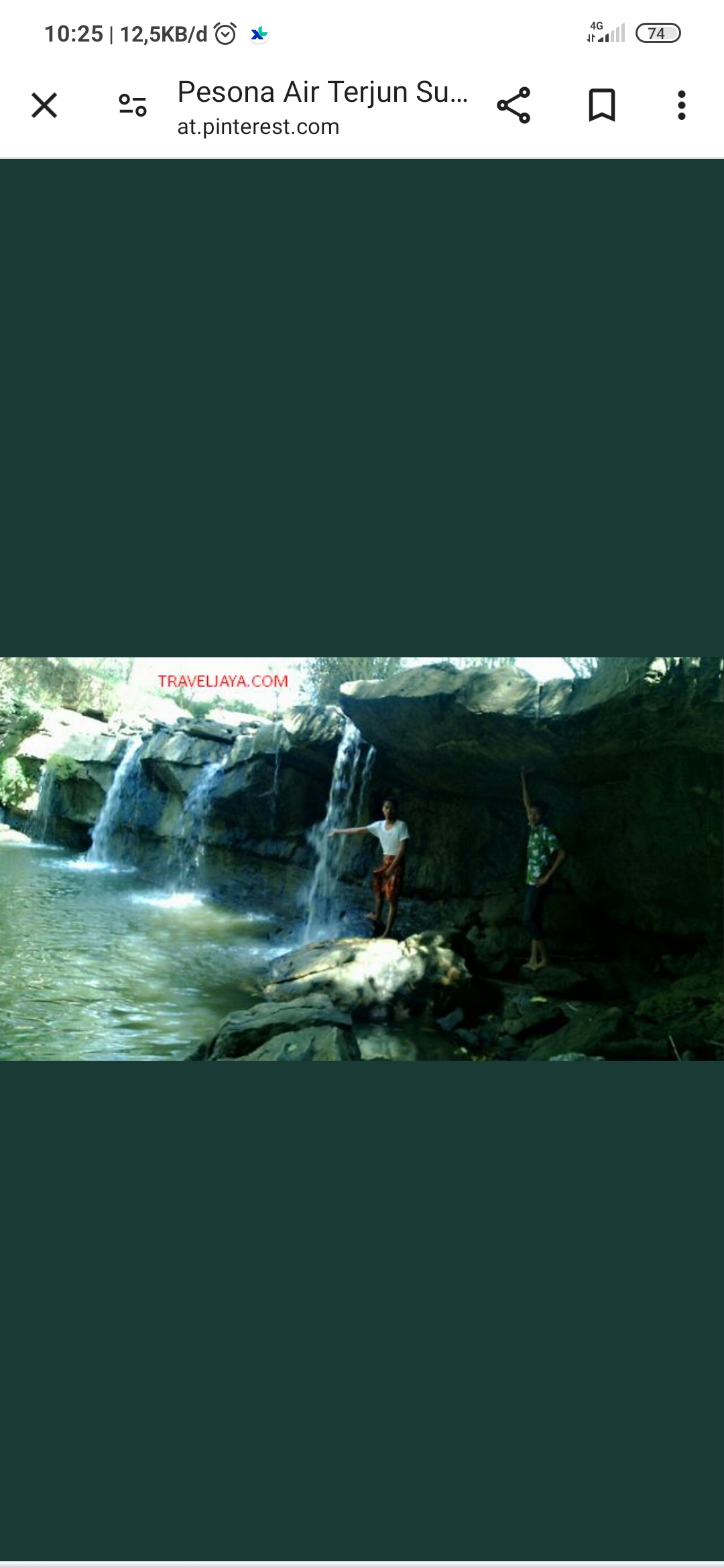 Nikmati keindahan air terjun di Pulau Garam