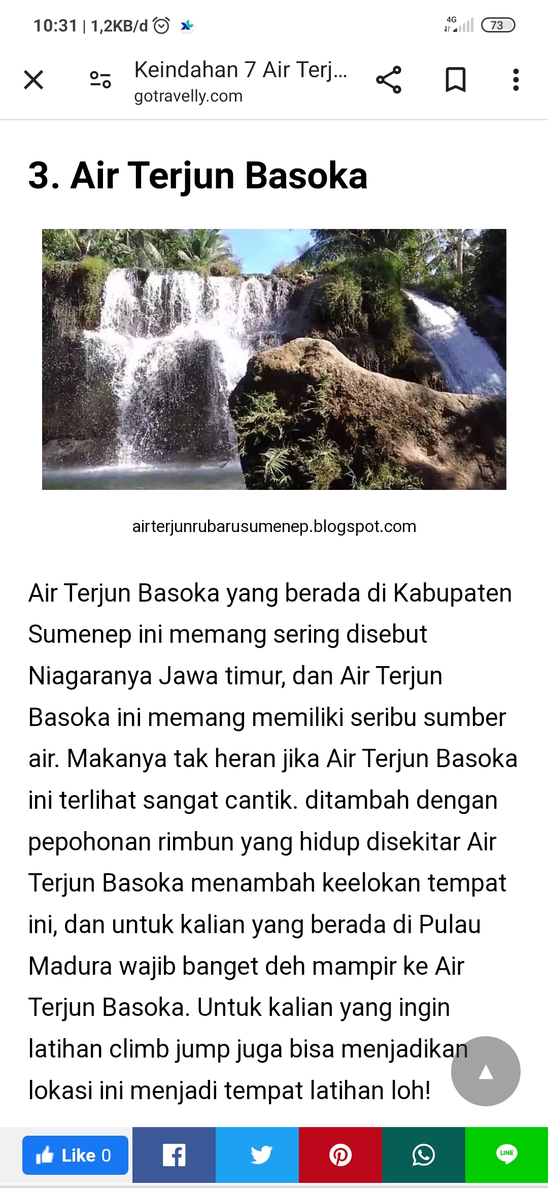 Air terjun basoka merupakan salah satu air terjun di Sumenep