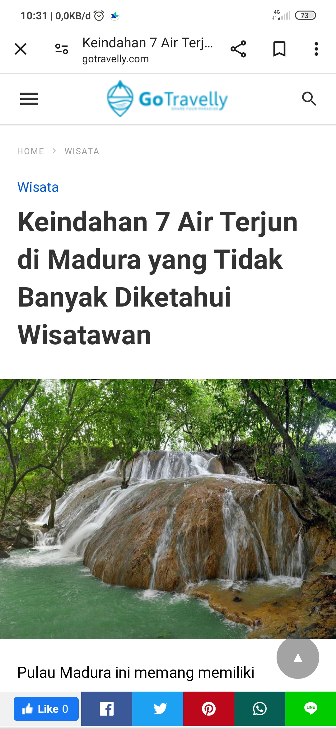 Air Terjun Batu Raja Manitan