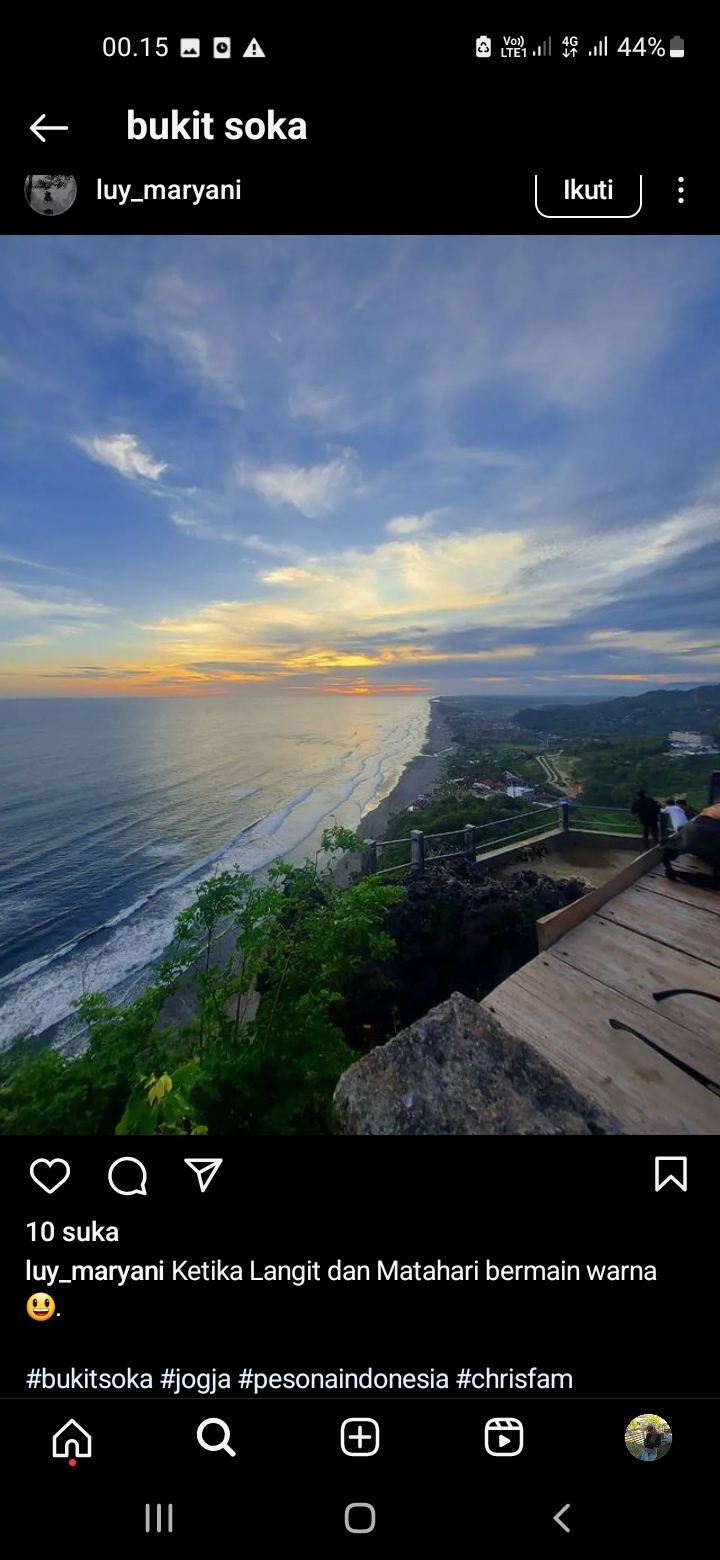 Bukit Soka Puncak Parangtritis, Yogyakarta