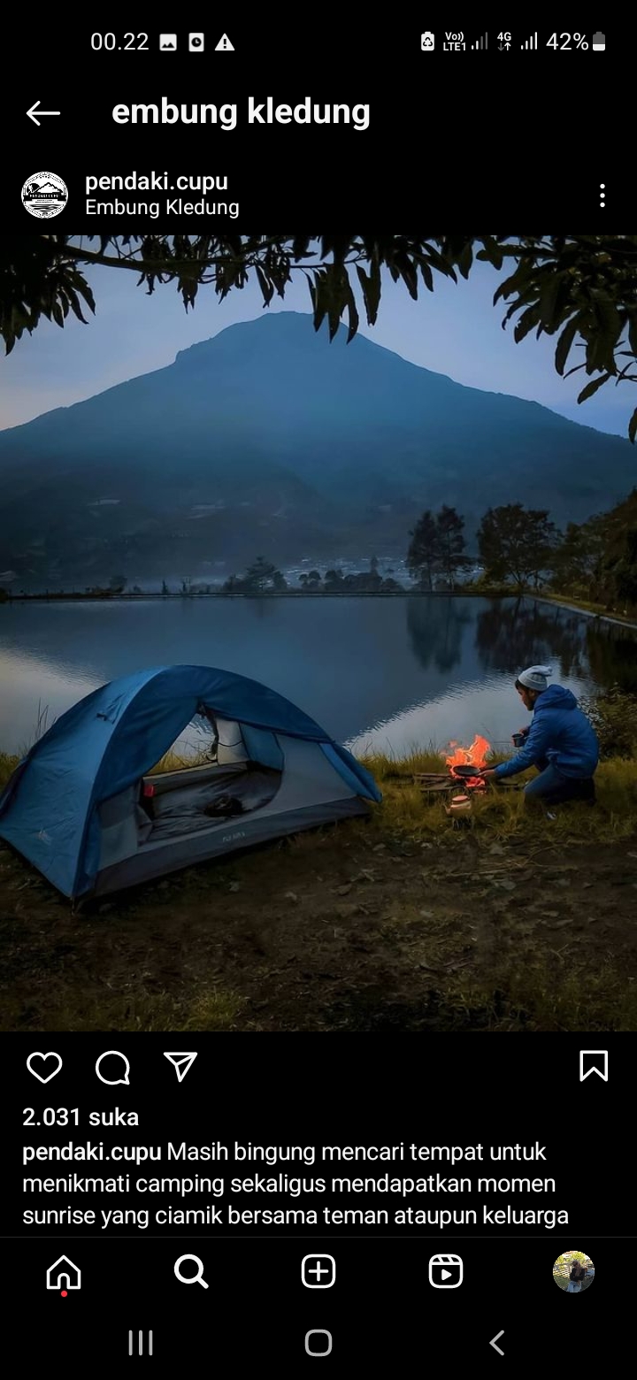 Camping di Embung Kledung