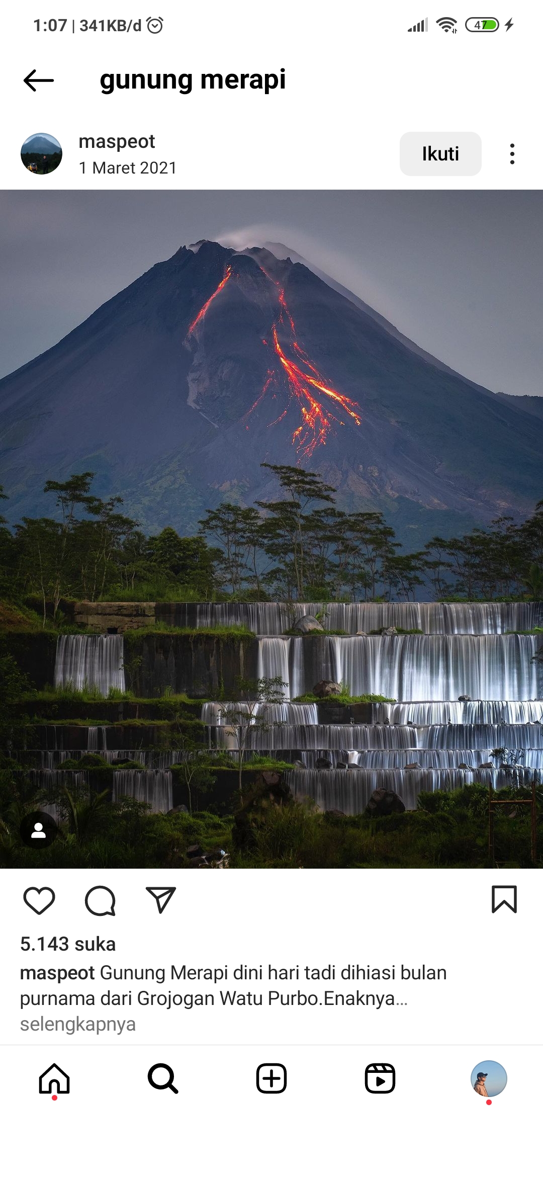 Keindahan dan keangkeran Gunung Merapi Yogyakarta