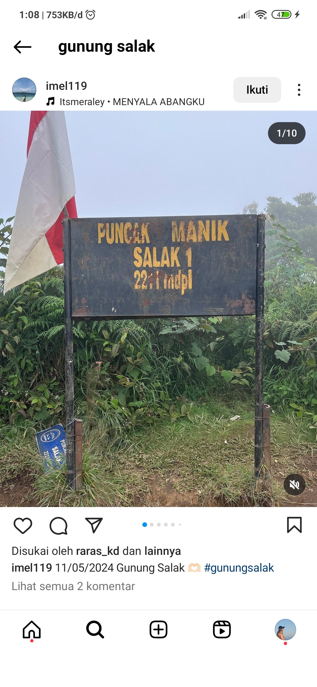 Papan Pos Gunung Salak