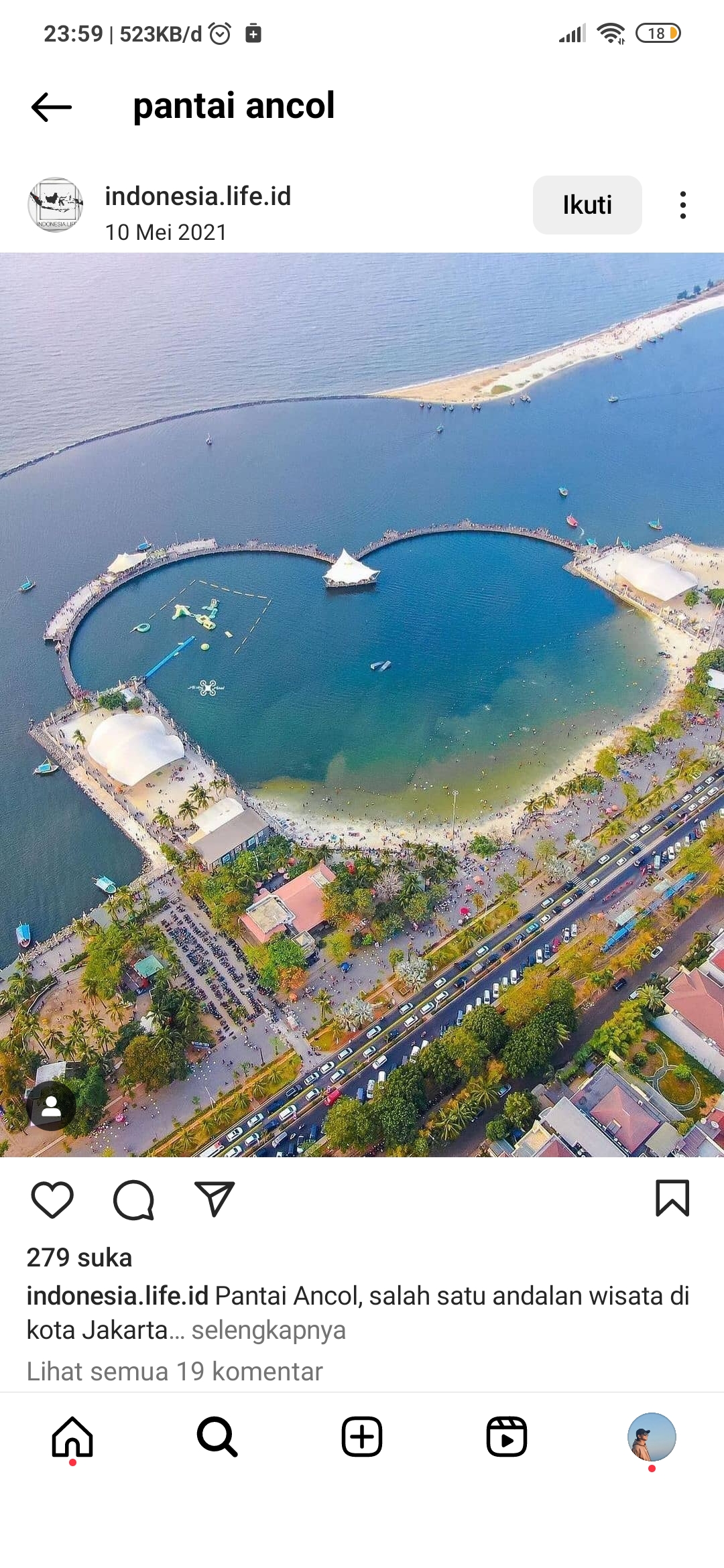 Pantai Ancol Jakarta
