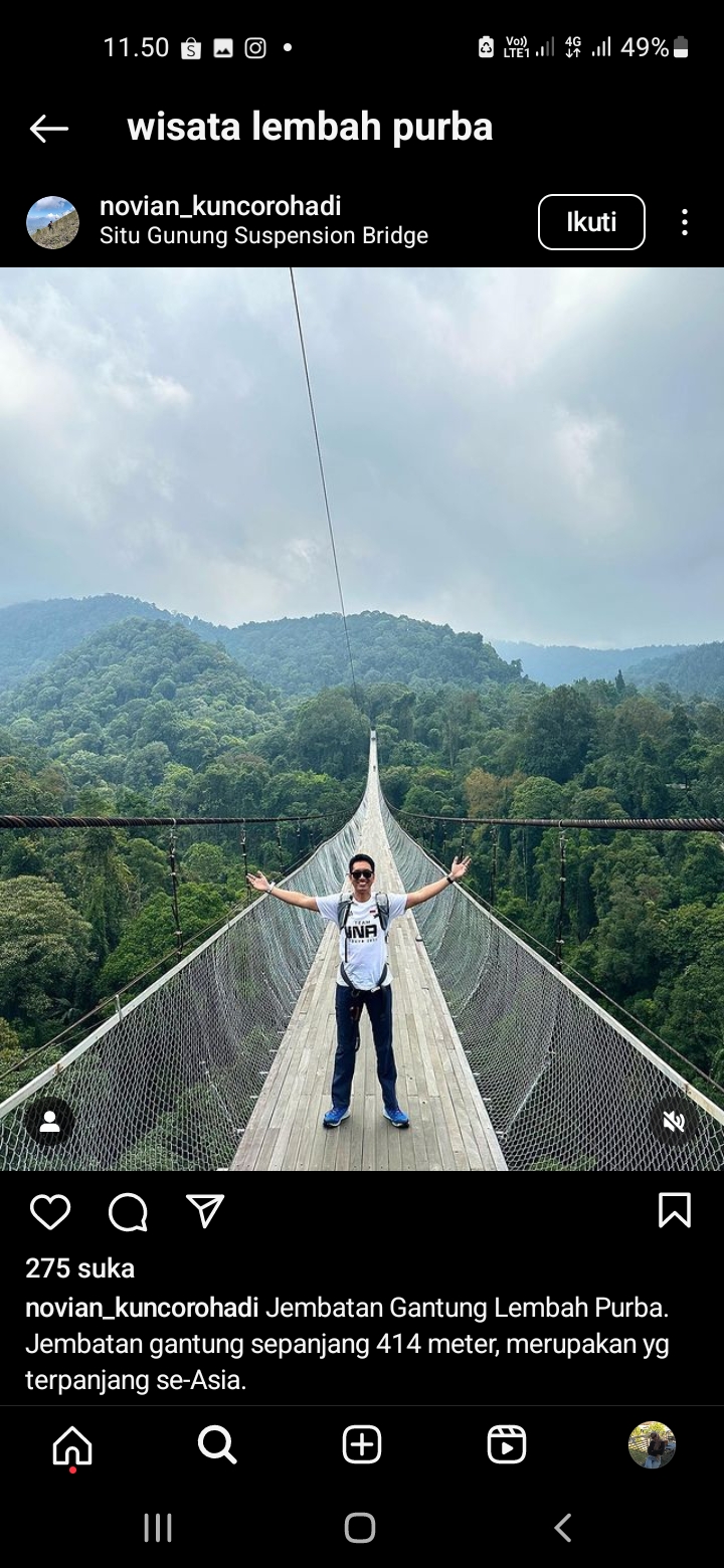 Jembatan Gantung Lembah Purba
