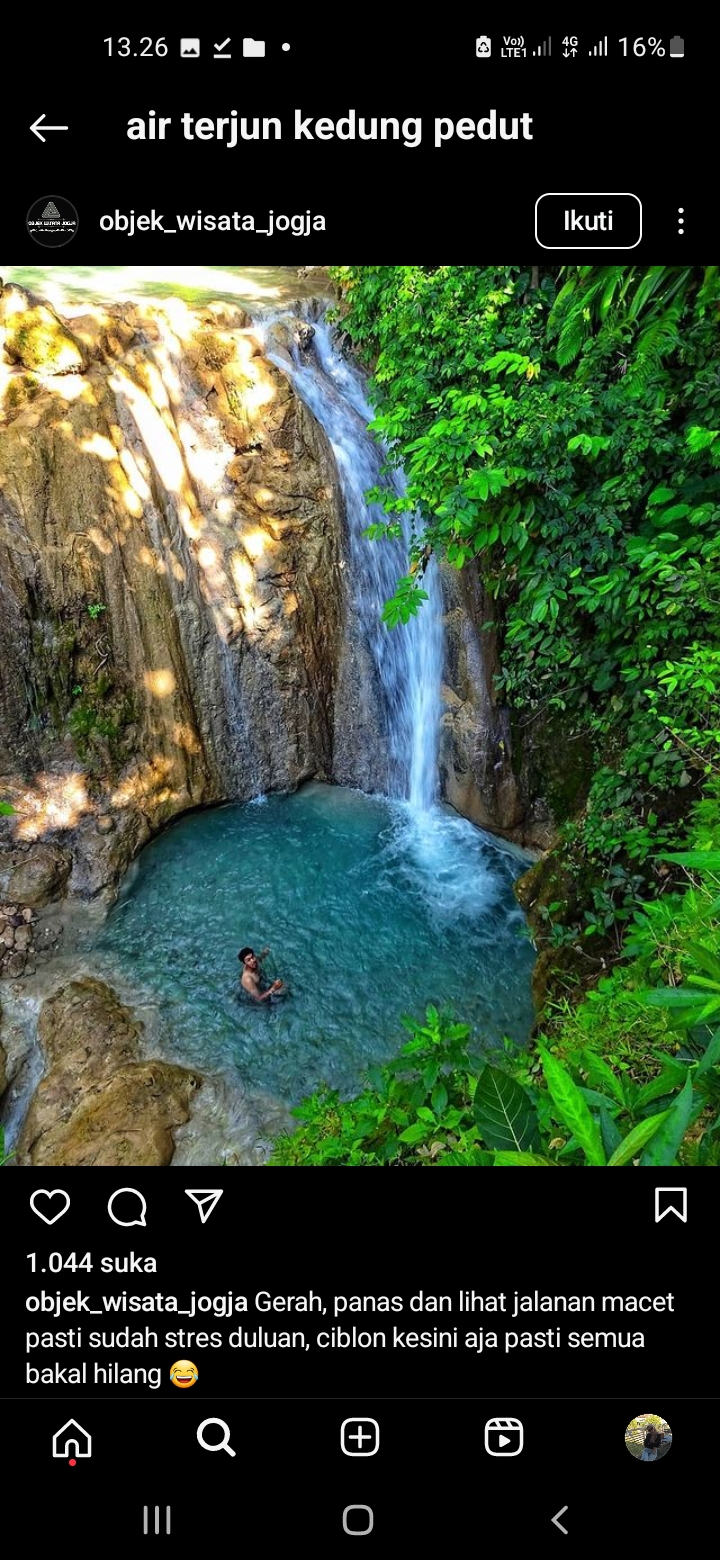 Air Terjun Kedung Pedut, Yogyakarta