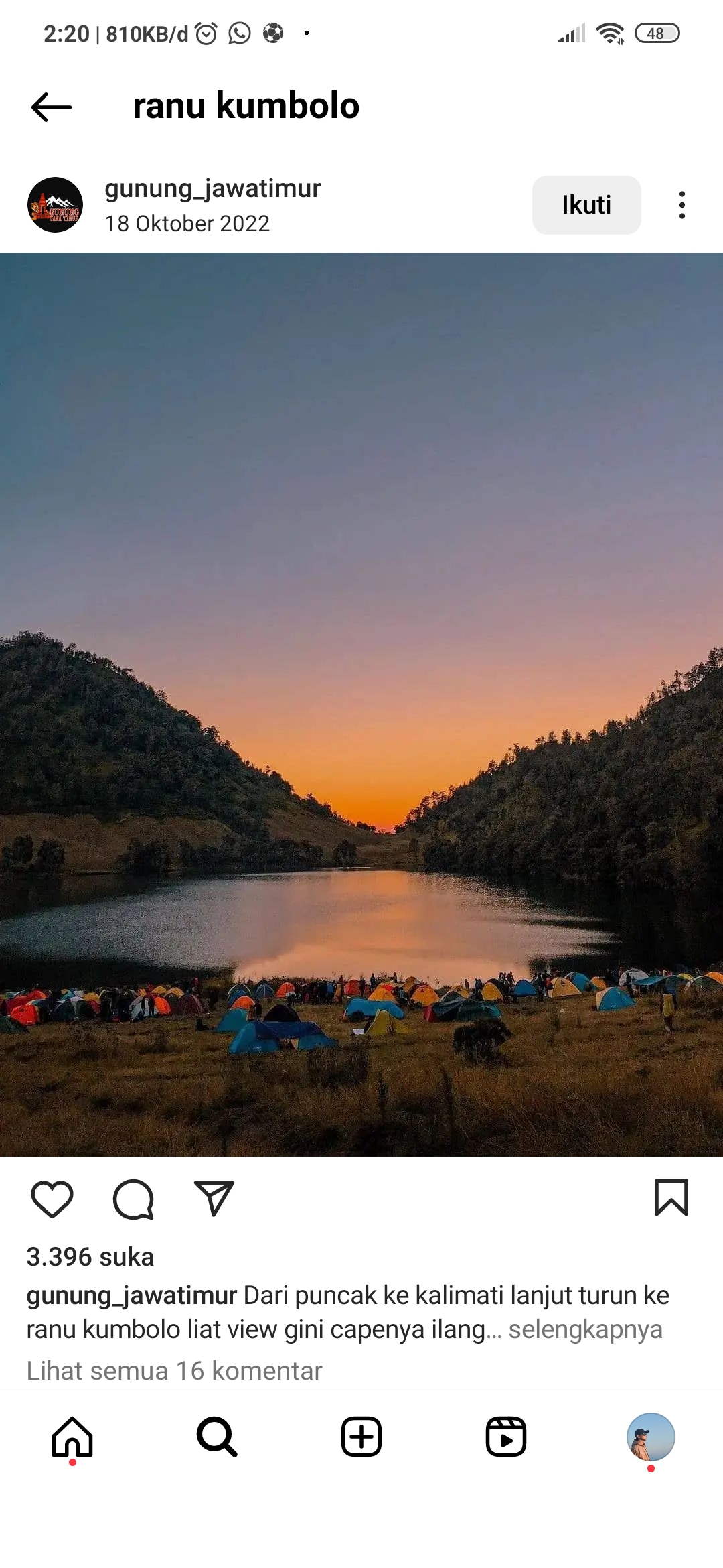 Ramu Kumbolo dengan segala Misterinya