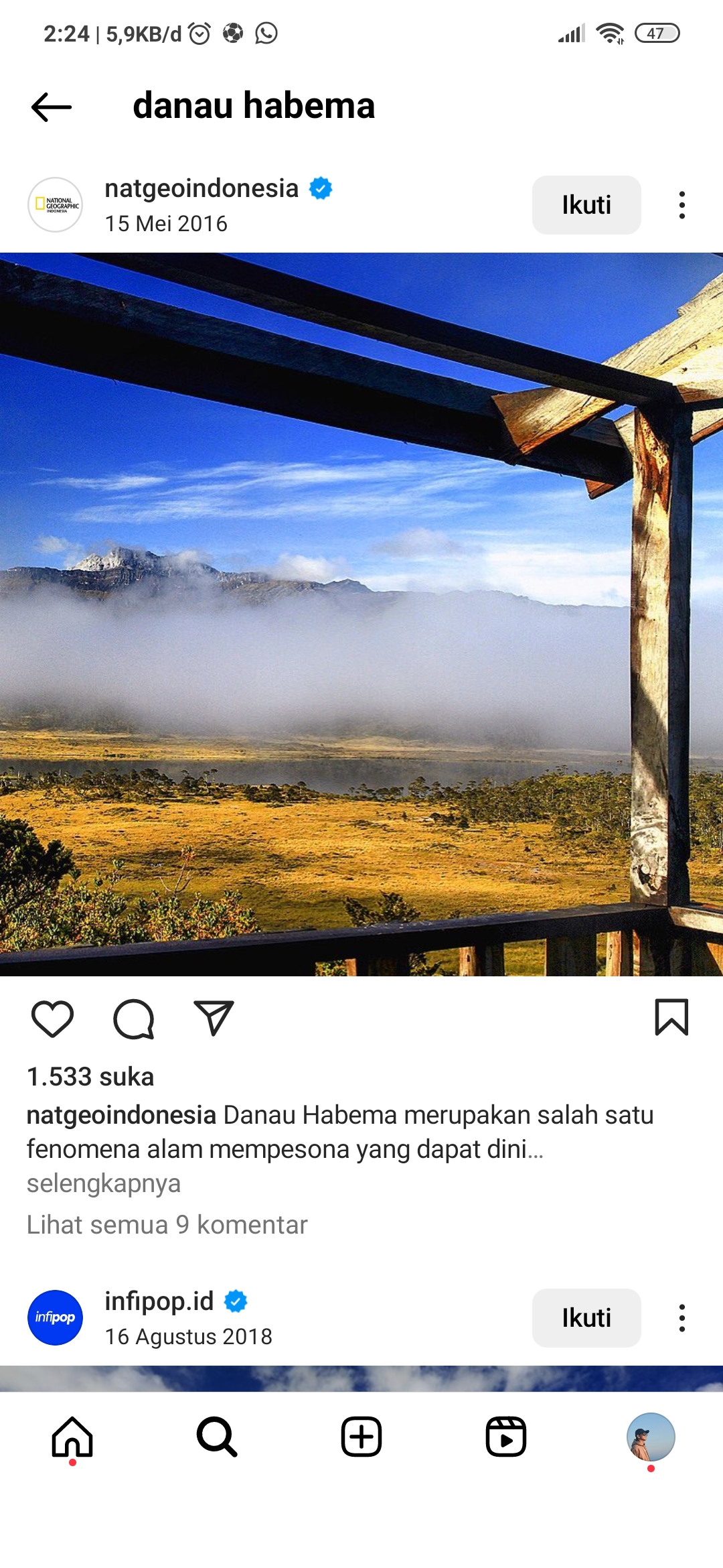 Cerita mistis Danau Hebama Papua