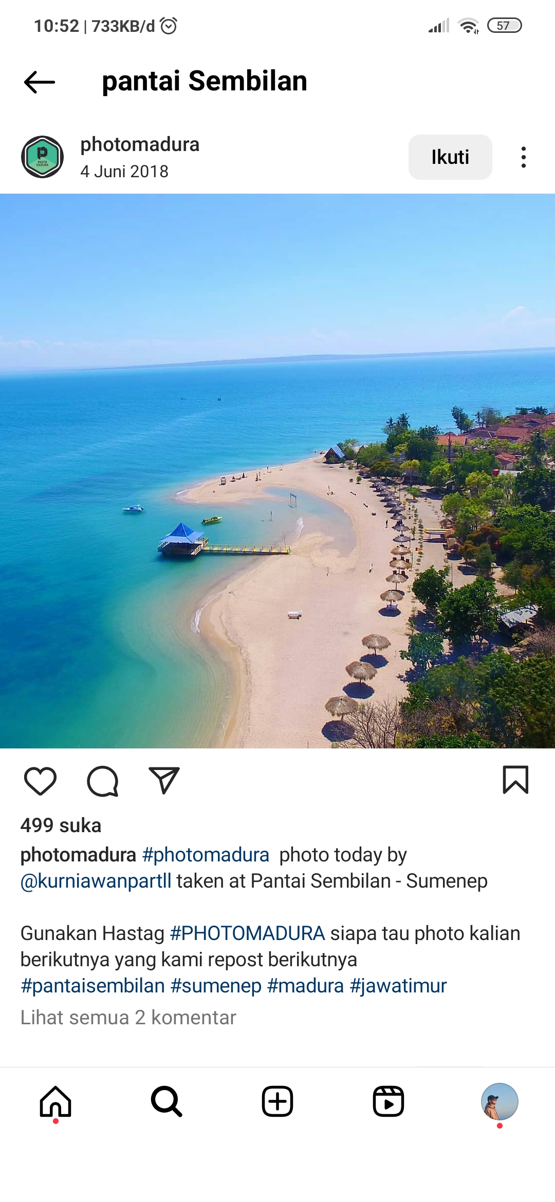 Pantai Sembilan Sumenep yang memukau