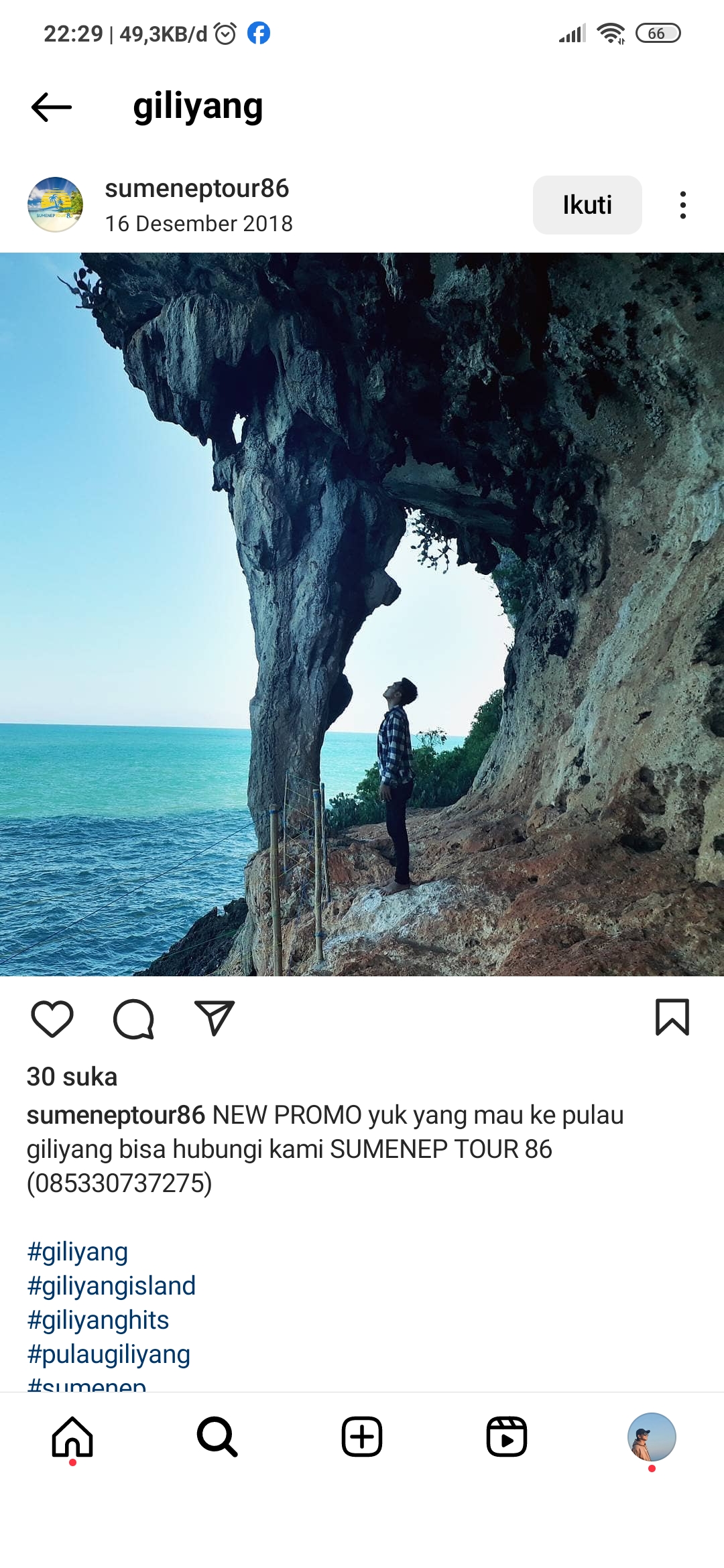 Pulau Giliyang terkenal dengan oksigennya