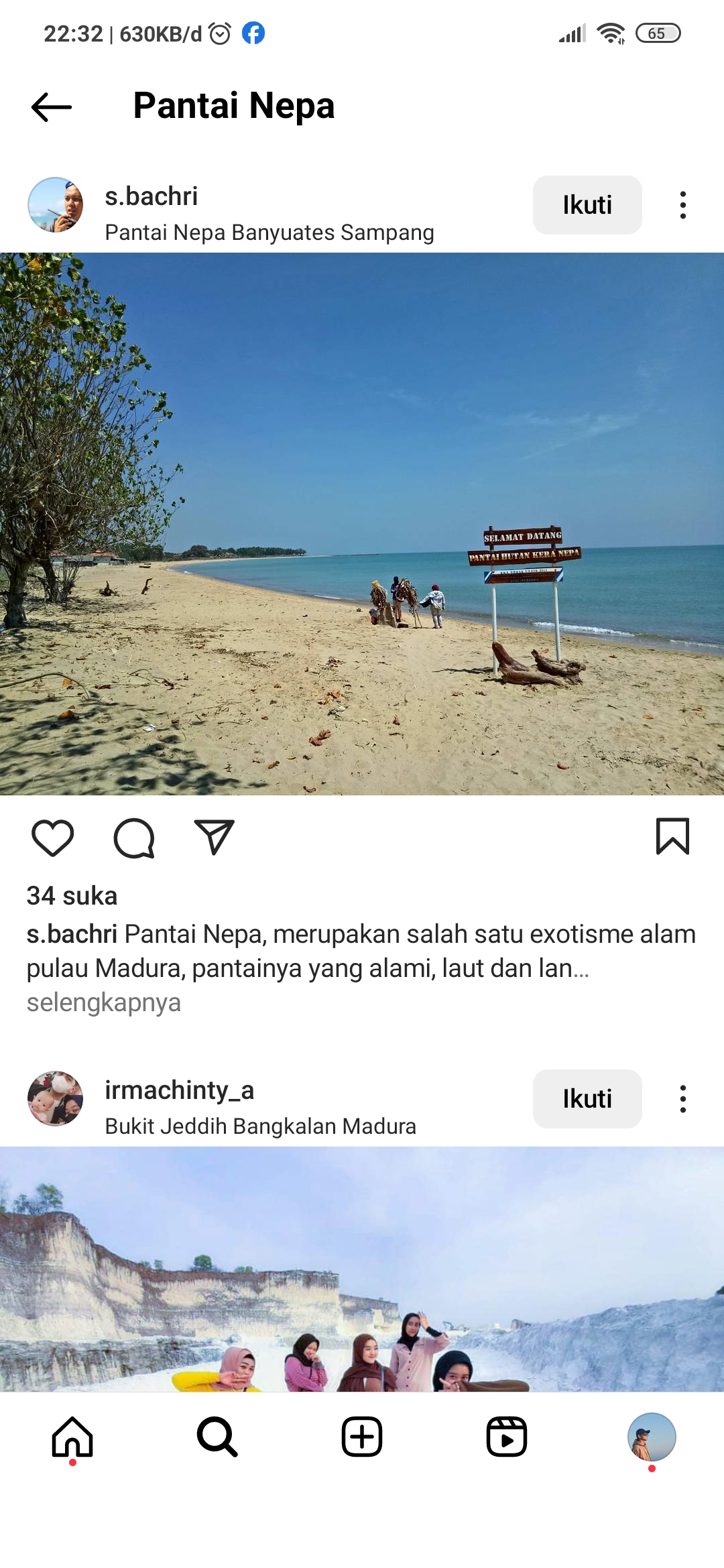 Pantai Nepa yang ada di Madura memang indah
