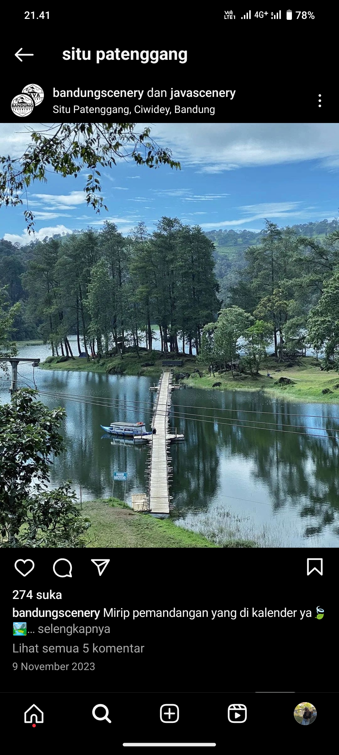 Situ Patenggang, Ciwidey, Bandung