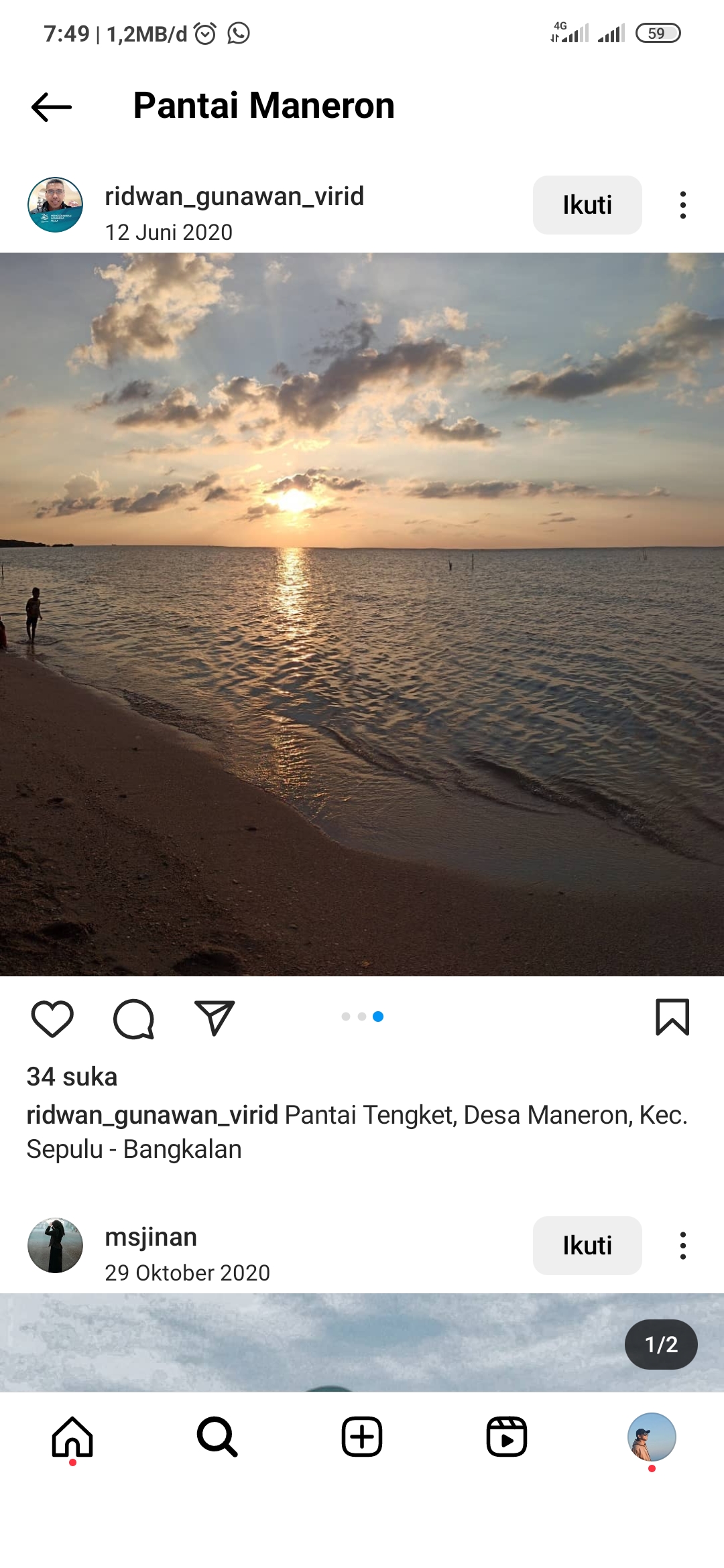 Pantai Tengket Desa Maneron, Kec. sepulu, Kab. Bangkalan
