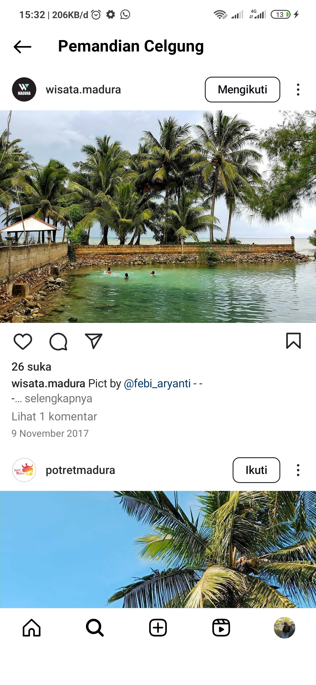 Pemandian Celgung pulau Kangean