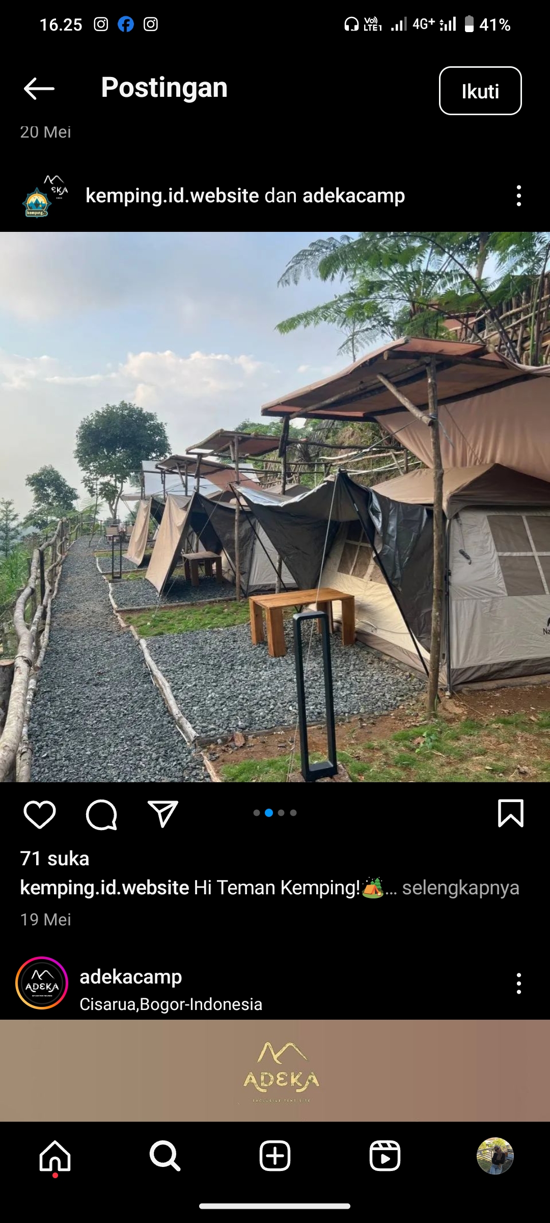 Adeka Campsite, Bogor