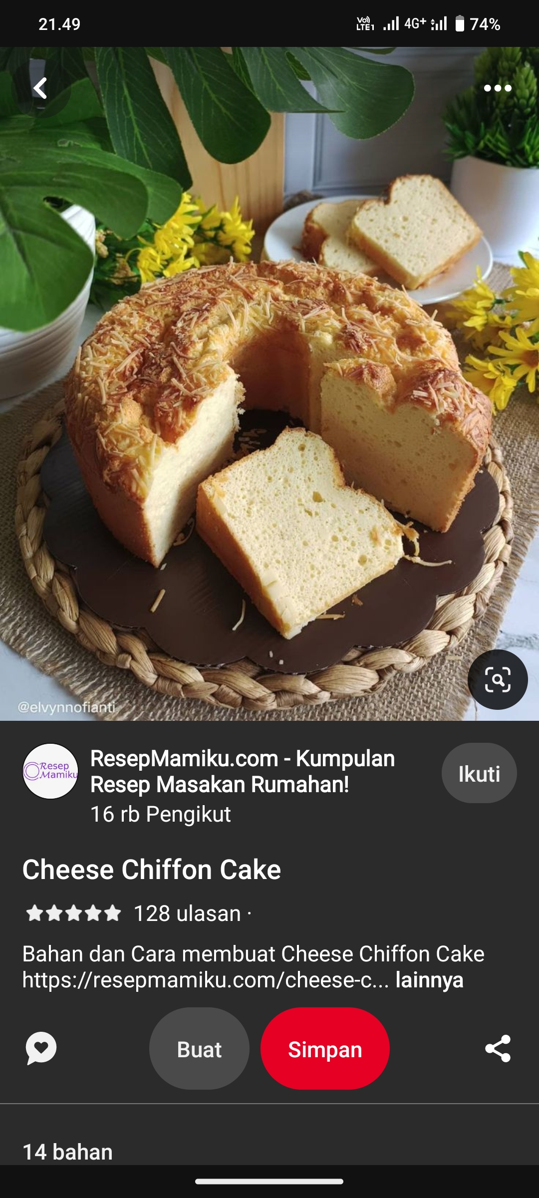 Chiffon Cake