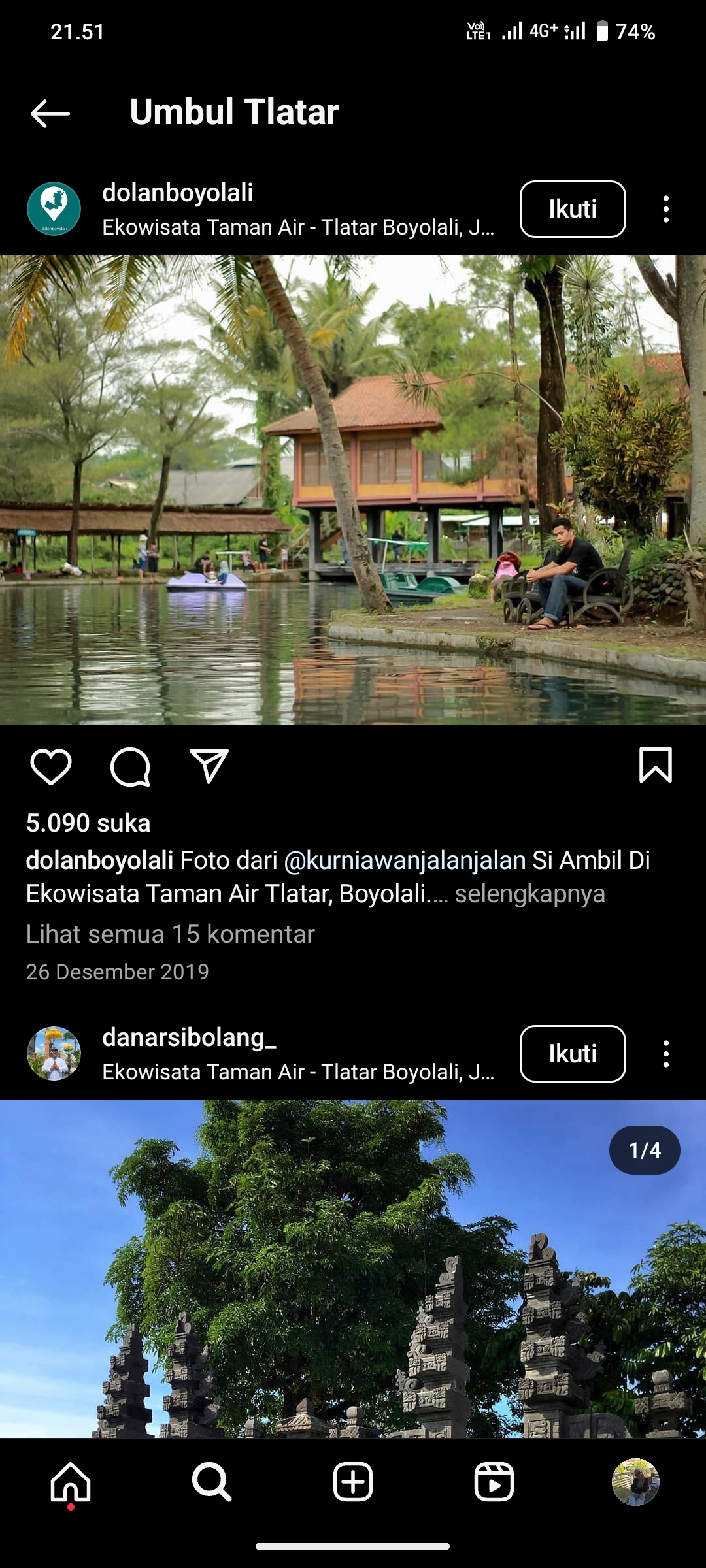 Umbul Tlatar, Boyolali