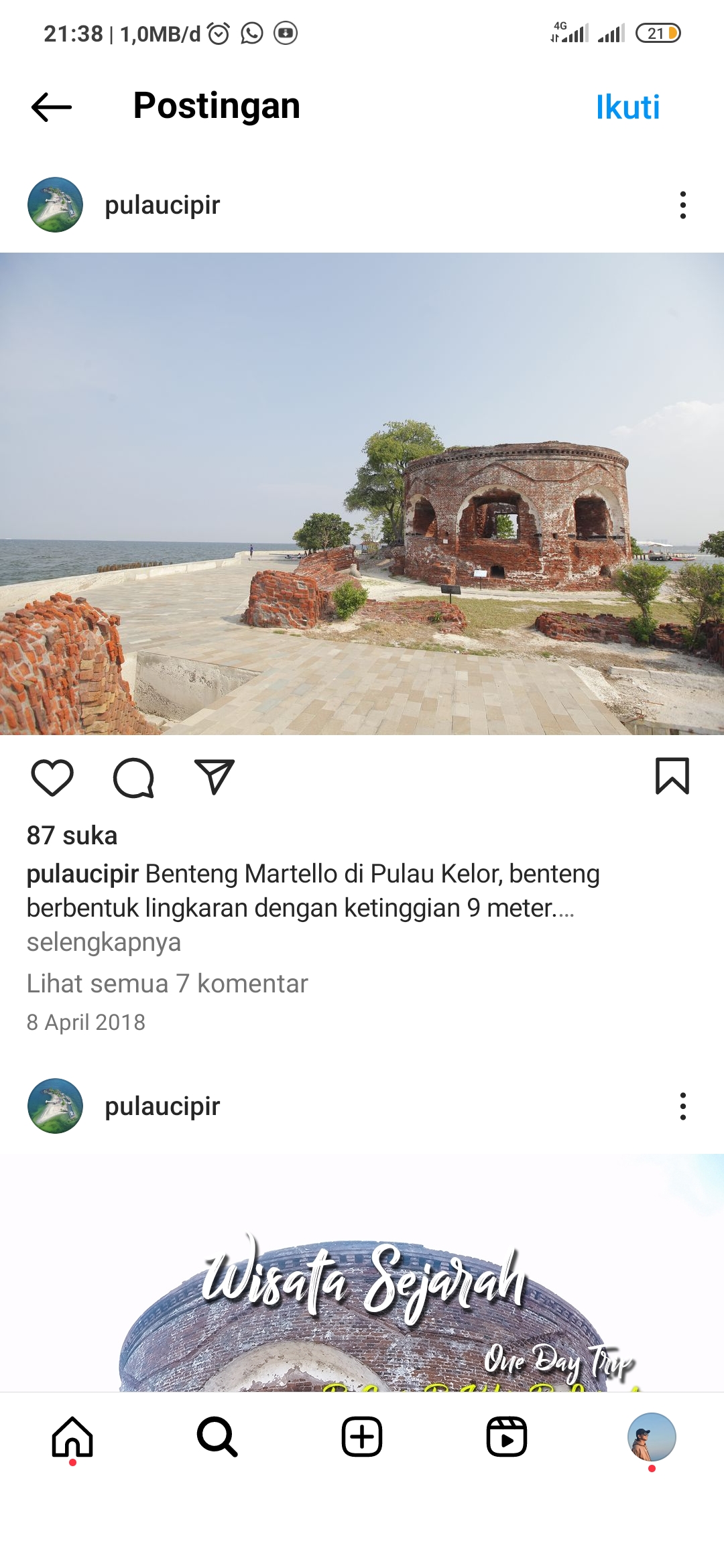 Salah satu artefak kepulauan Seribu